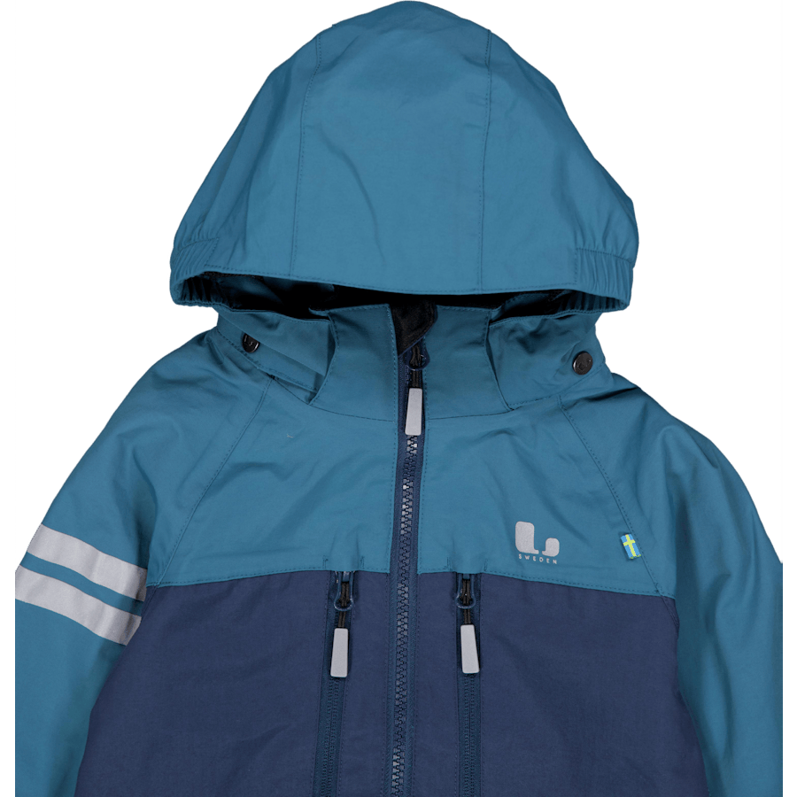 Lingbo Shell Jacket Turquoise/navy - Bild 3
