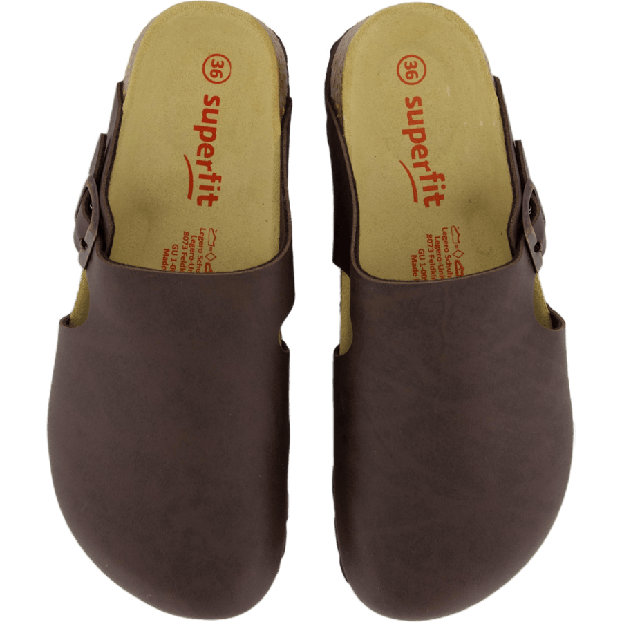 Fussbettpantoffel Braun - Bild 6