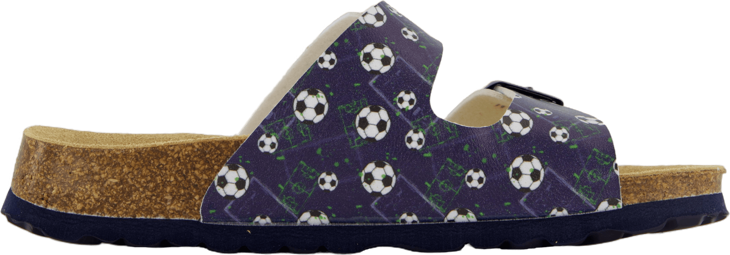 Fussbettpantoffel Blau/mehrfarbig - Bild 3