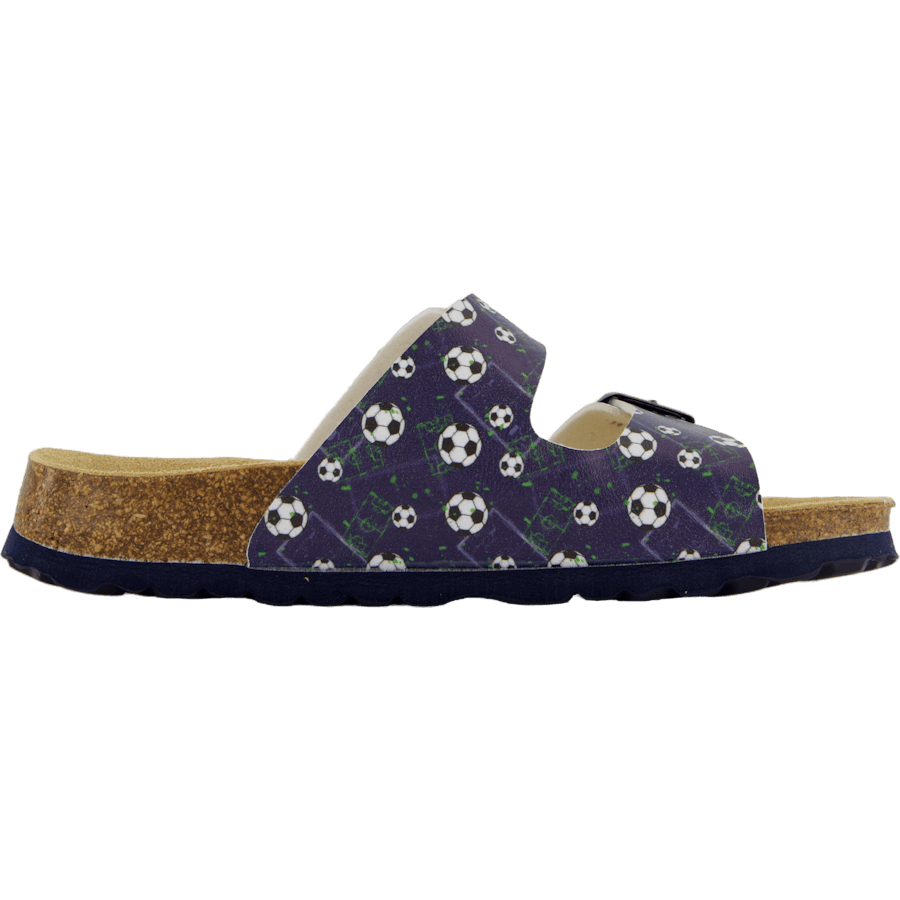 Fussbettpantoffel Blau/mehrfarbig - Bild 3