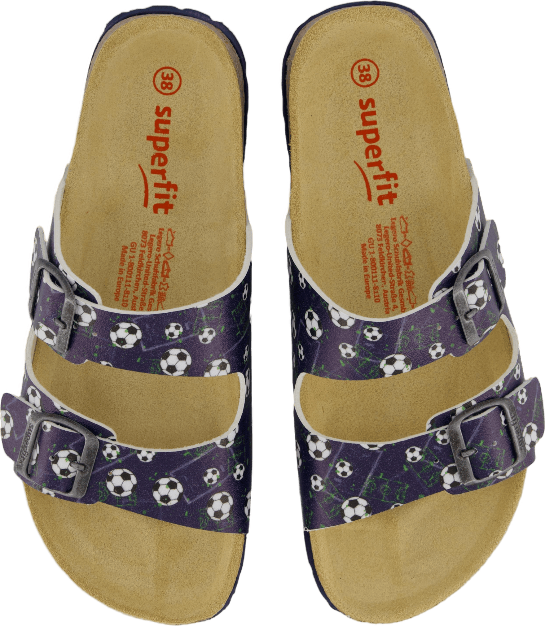 Fussbettpantoffel Blau/mehrfarbig - Bild 6