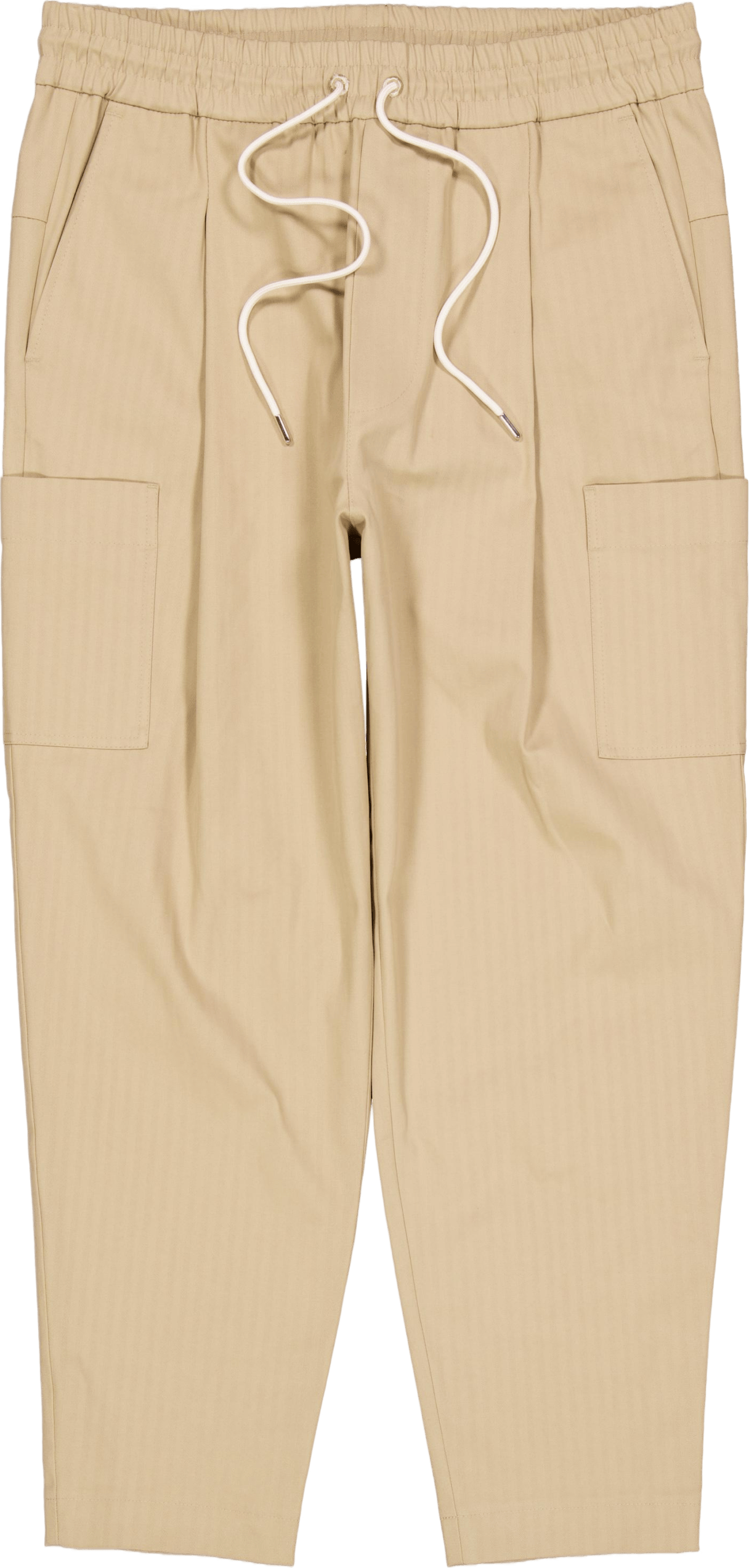 Le Pantalon Cropped Cargo Dark Beige