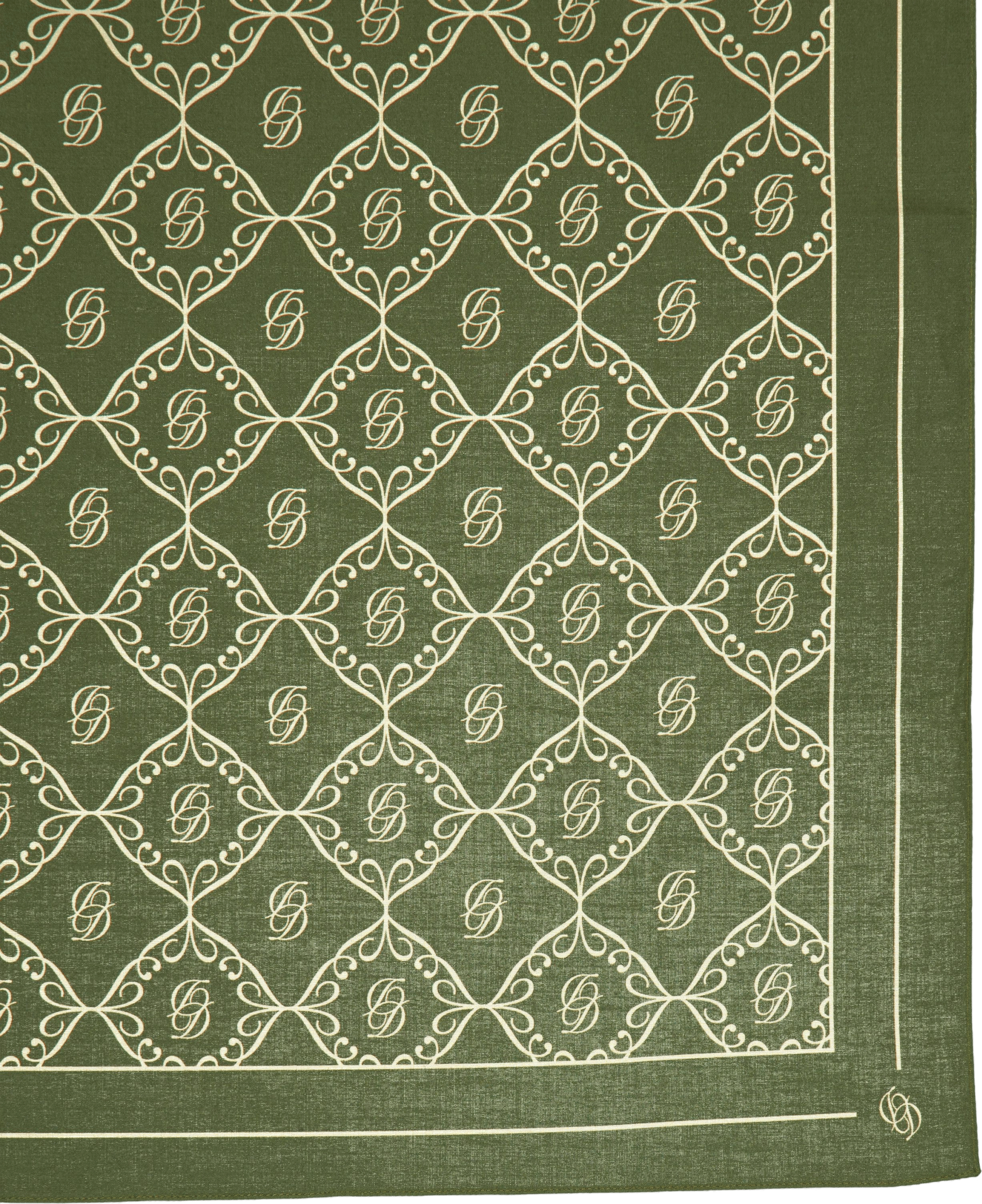 Le Foulard Monogramme Kaki - Bild 3