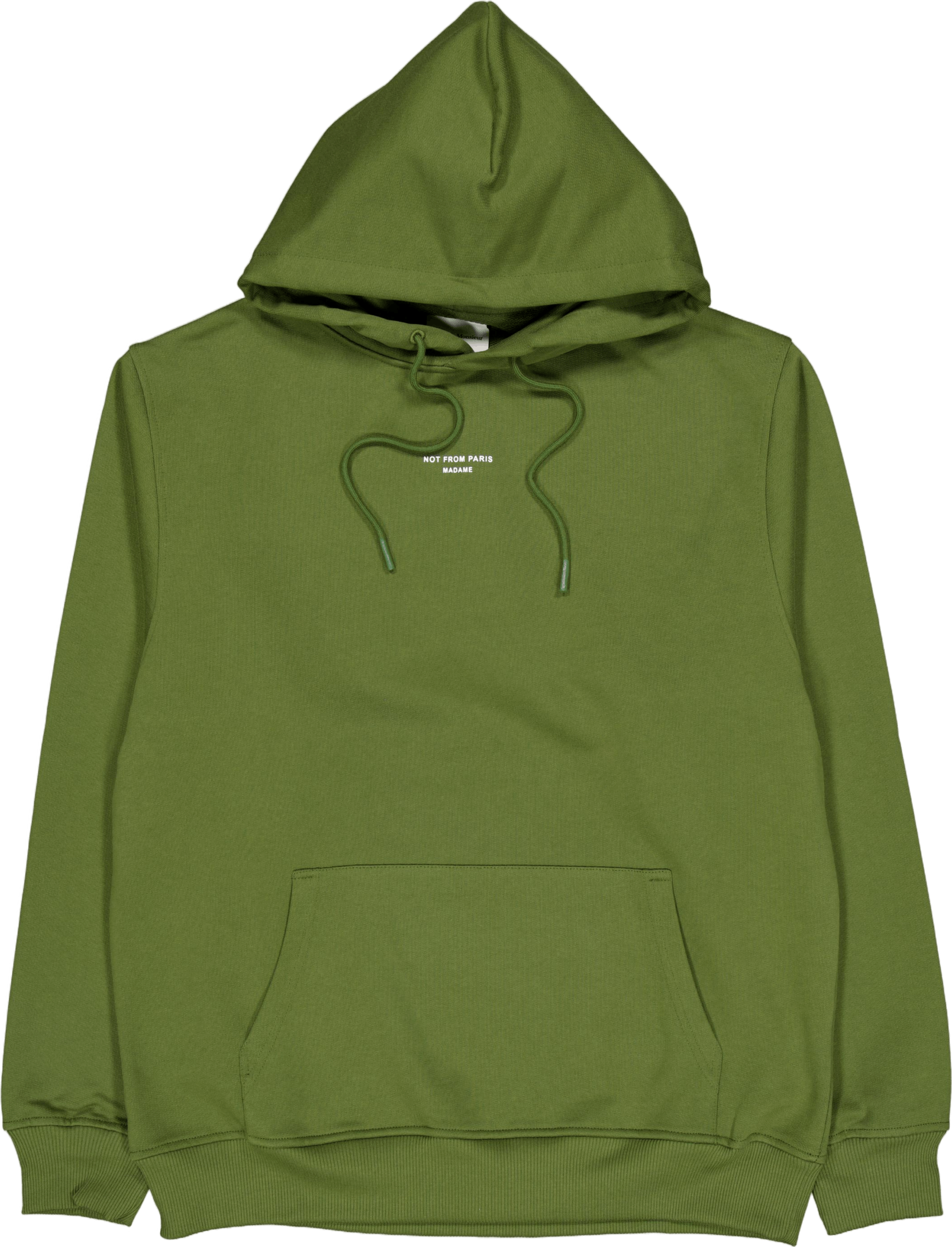 Le Hoodie Slogan Kaki, Male, Tøj, hættetrøjer og sweatshirts, Grøn, XL