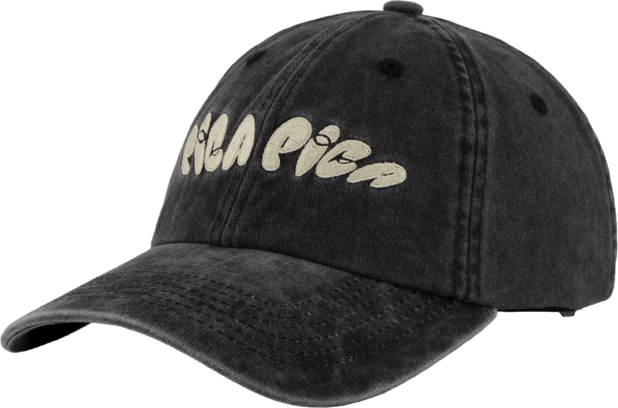 Pica Pica No 1 Dad Cap Washed Black