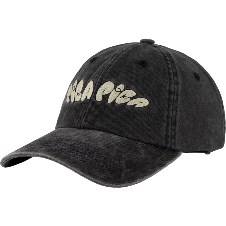 Pica Pica No 1 Dad Cap Washed Black