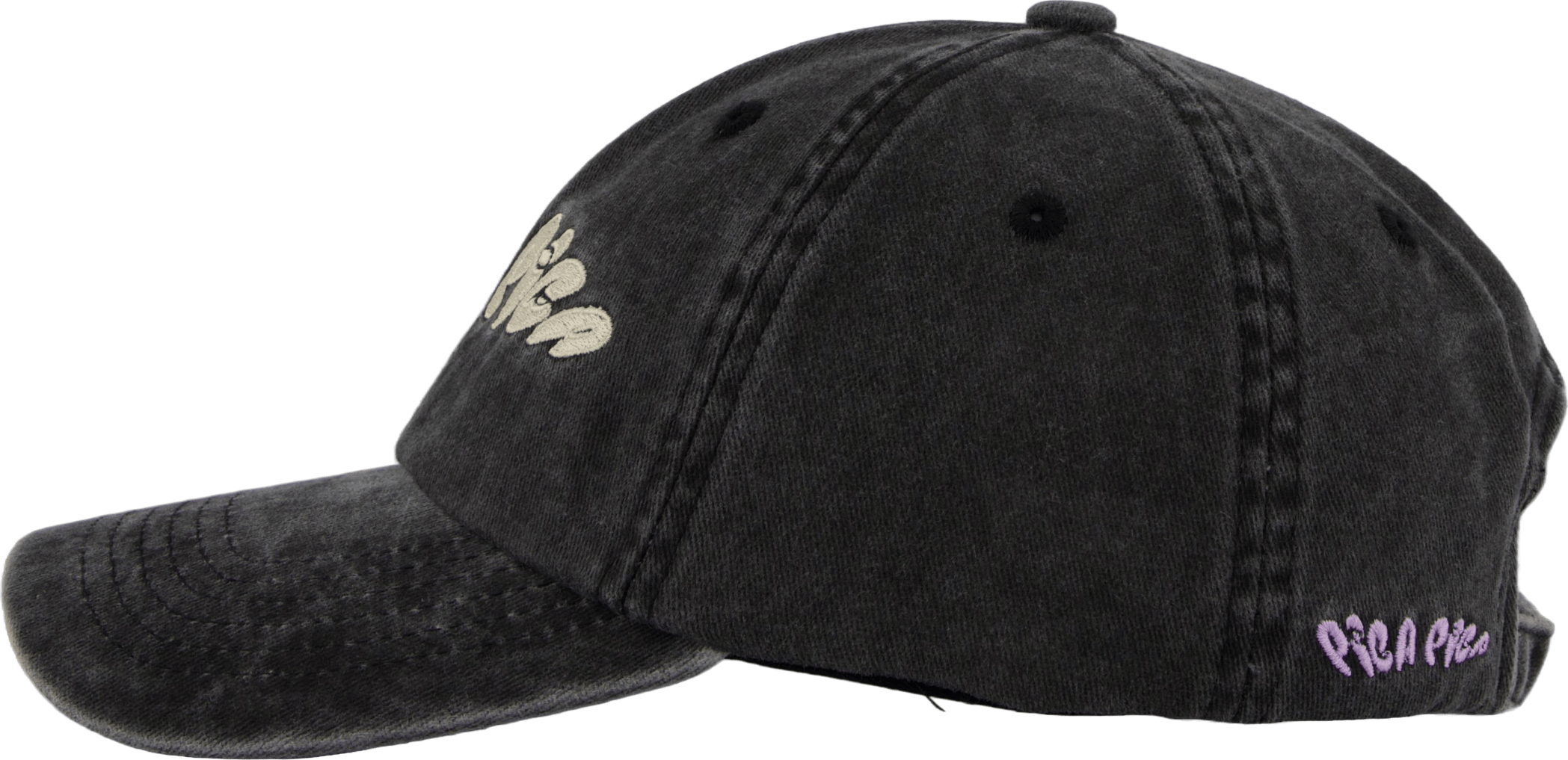 Pica Pica No 1 Dad Cap Washed Black - Bild 2
