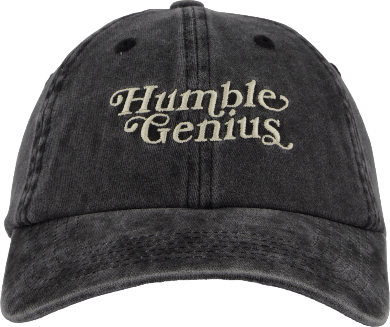 Humble Genius Dad Cap Washed Black - Bild 5
