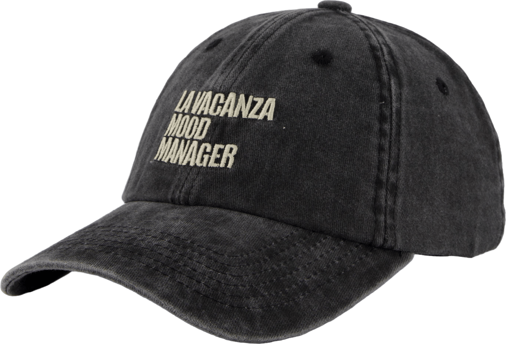 Mood Manager Dad Cap Washed Black