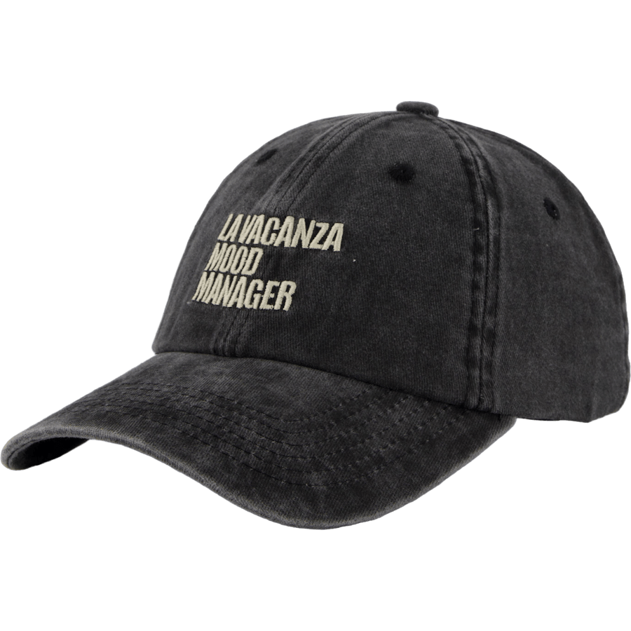 Mood Manager Dad Cap Washed Black