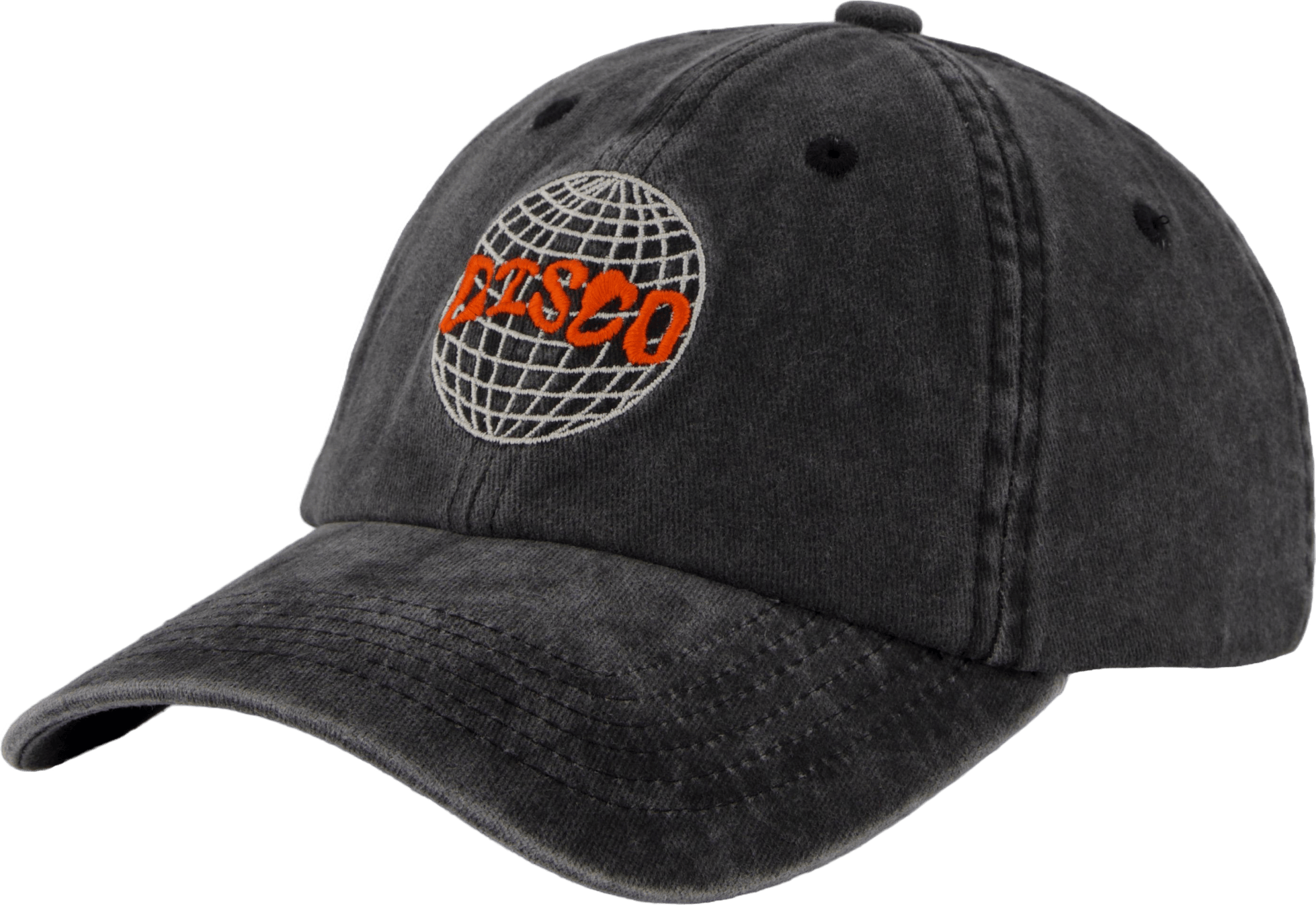 Disco Dad Cap Washed Black