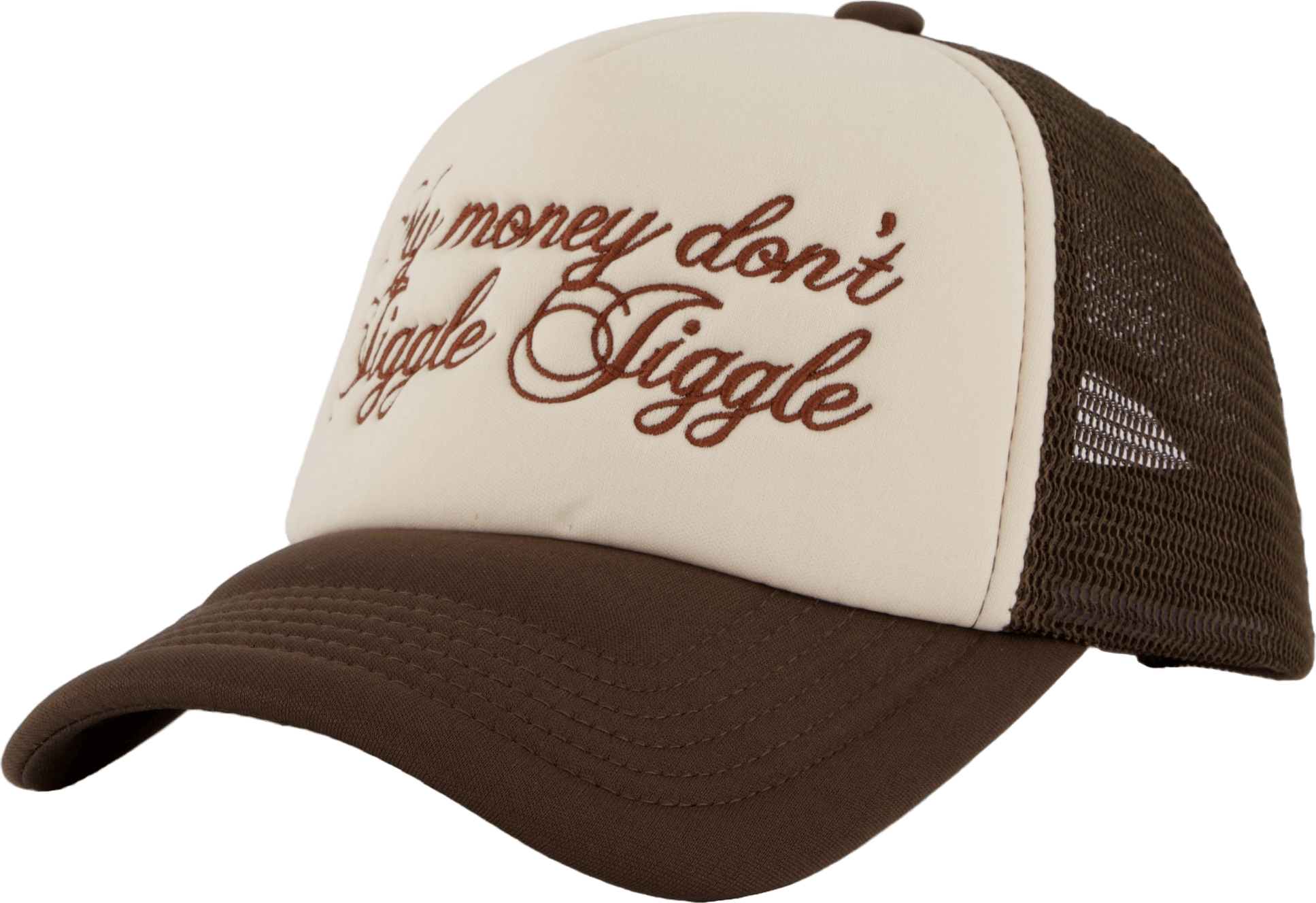 Jiggle Jiggle Trucker Cap Cappuccino Brown