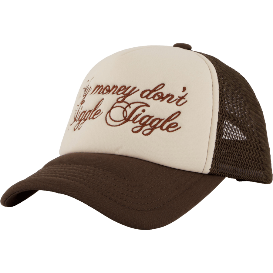 Jiggle Jiggle Trucker Cap Cappuccino Brown