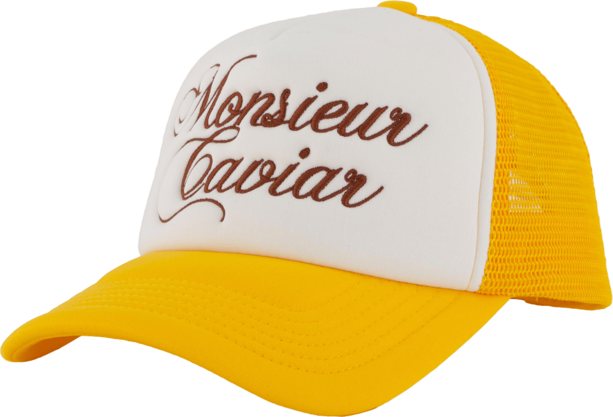 Monsieur Caviar Trucker Cap Yellow