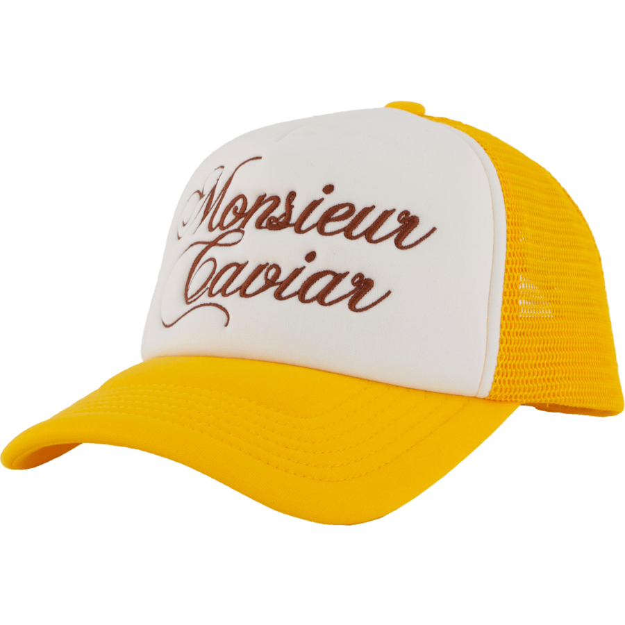 Monsieur Caviar Trucker Cap Yellow
