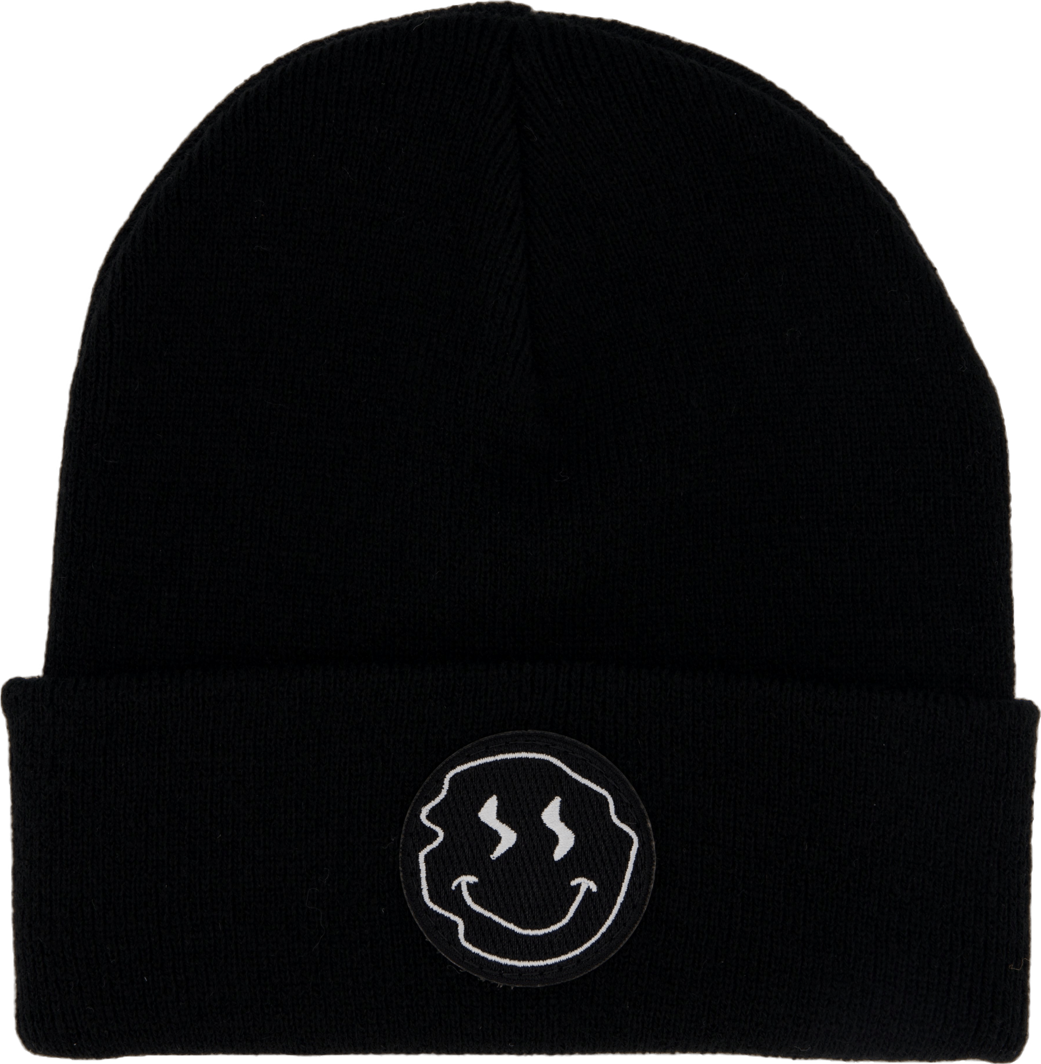 Smiley Beanie Black