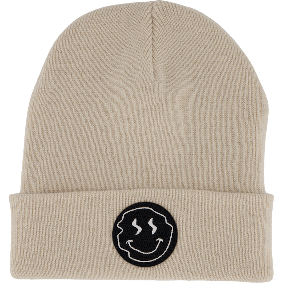 Smiley Beanie Almond