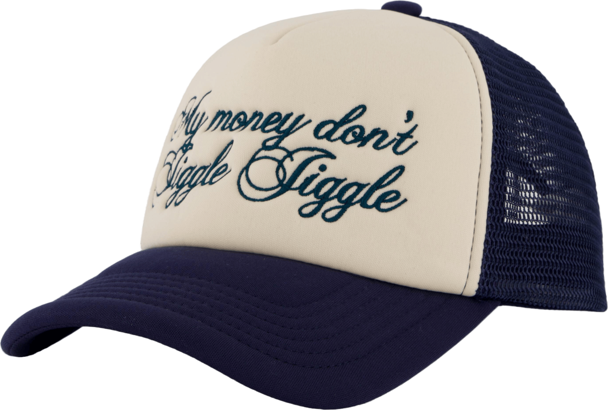 Jiggle Jiggle Trucker Cap Navy