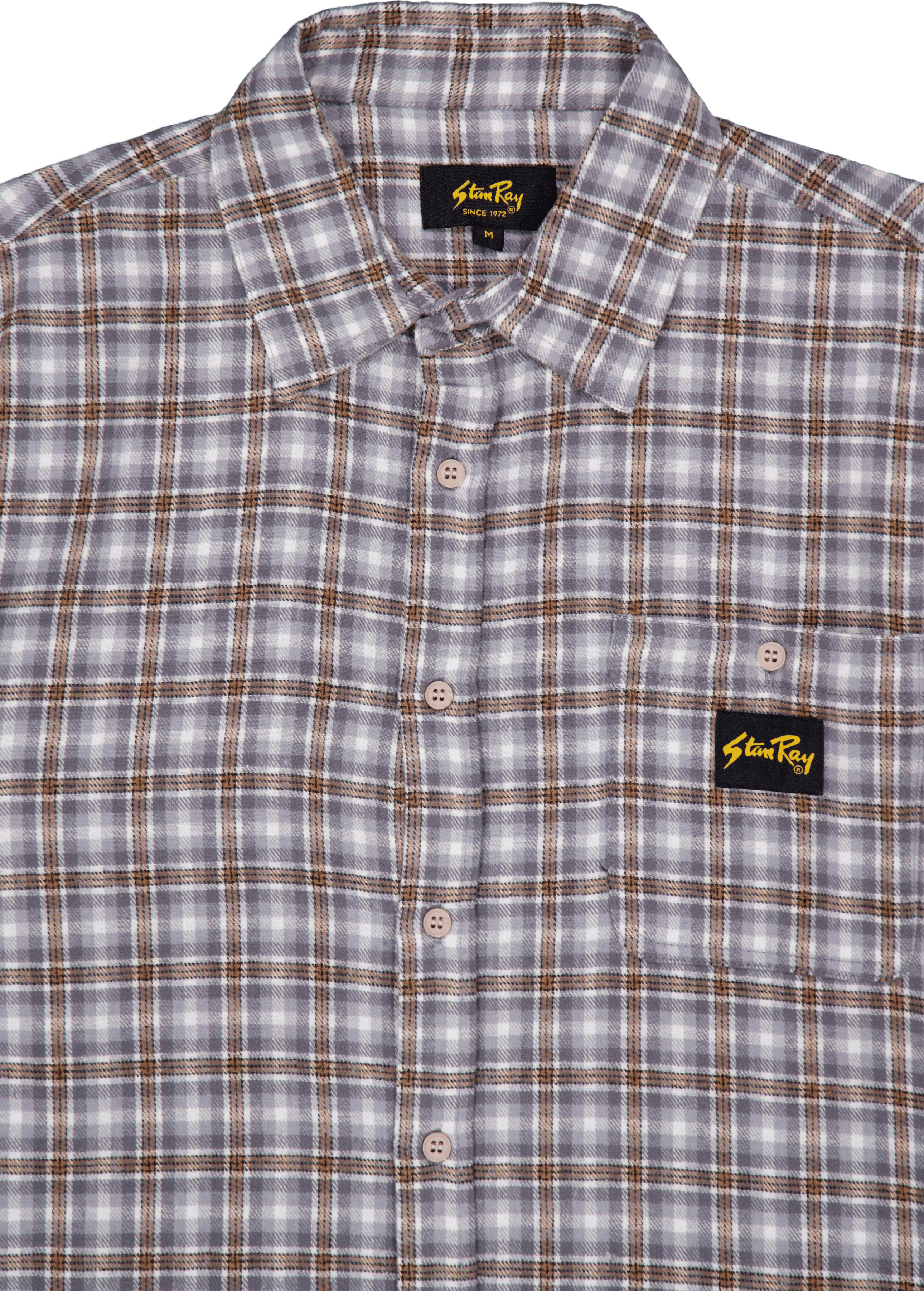 Flannel Shirt Grey Plaid - Bild 3