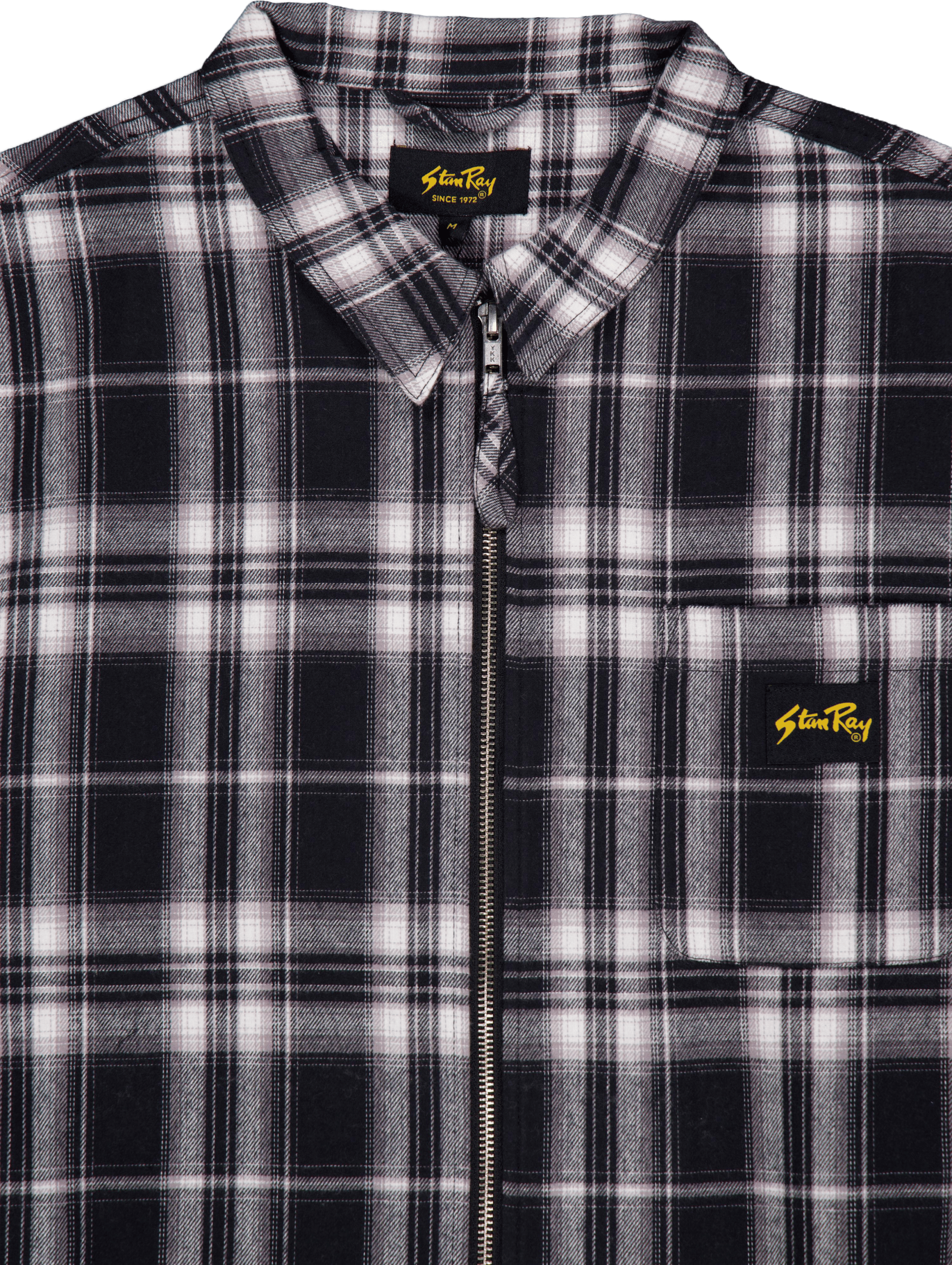 Zip Shirt Black Plaid - Bild 3