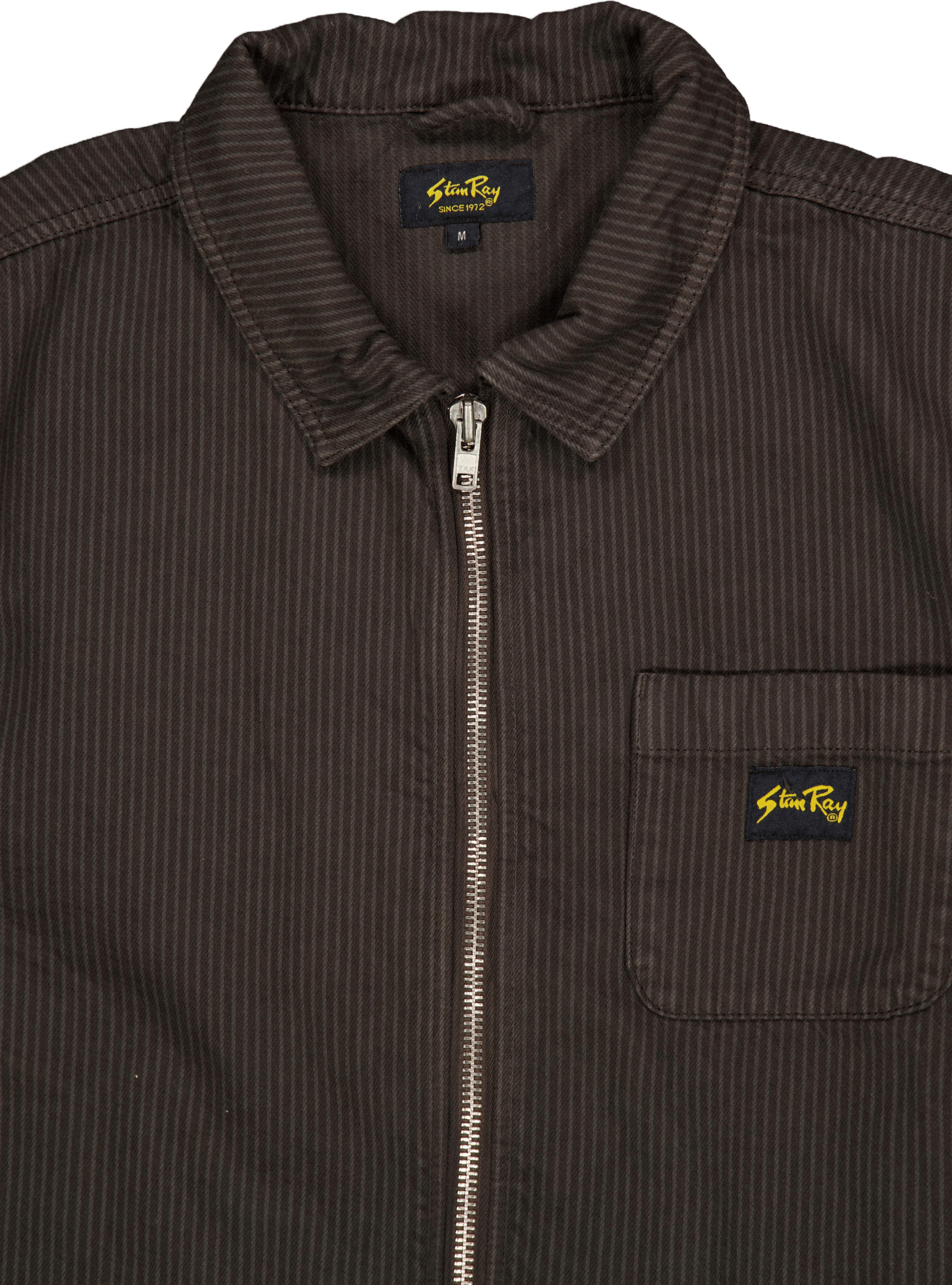 Zip Shirt Overdyed Charcoal Hickory - Bild 3