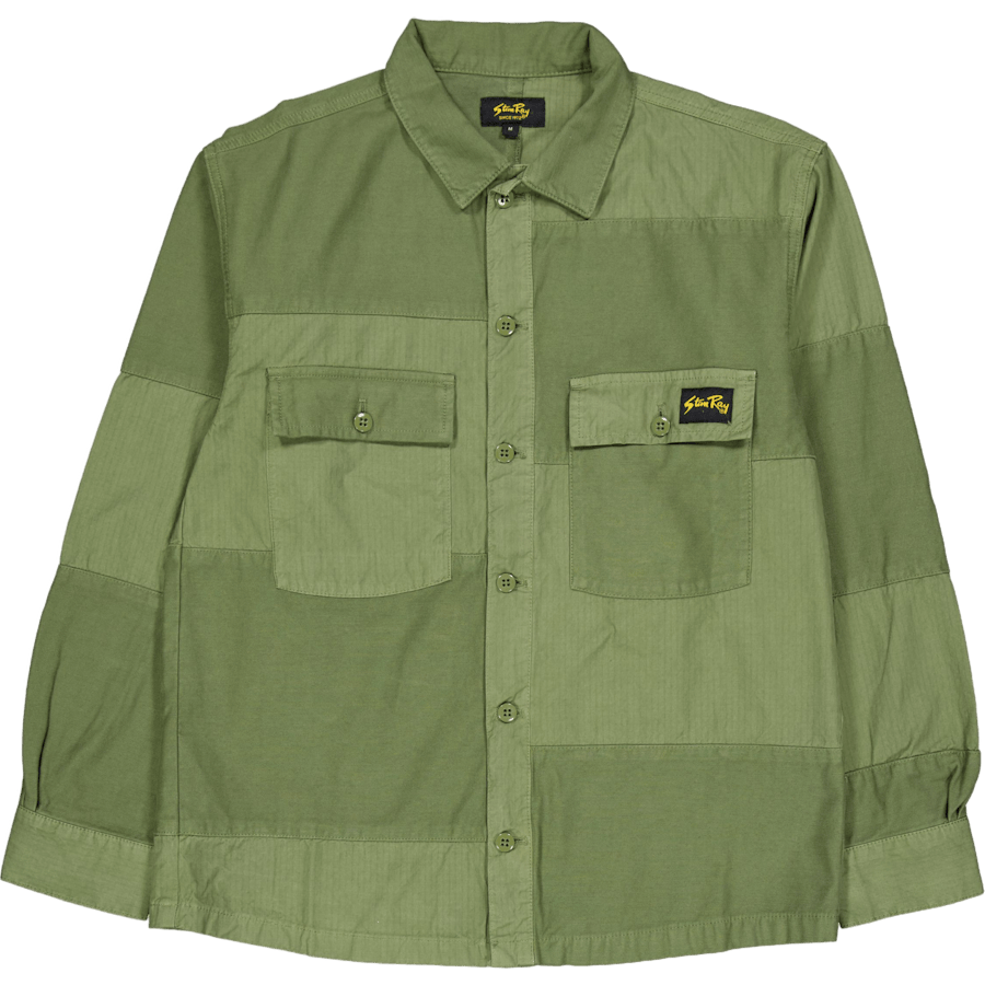 Cpo Shirt Olive Sateen/ripstop Mix