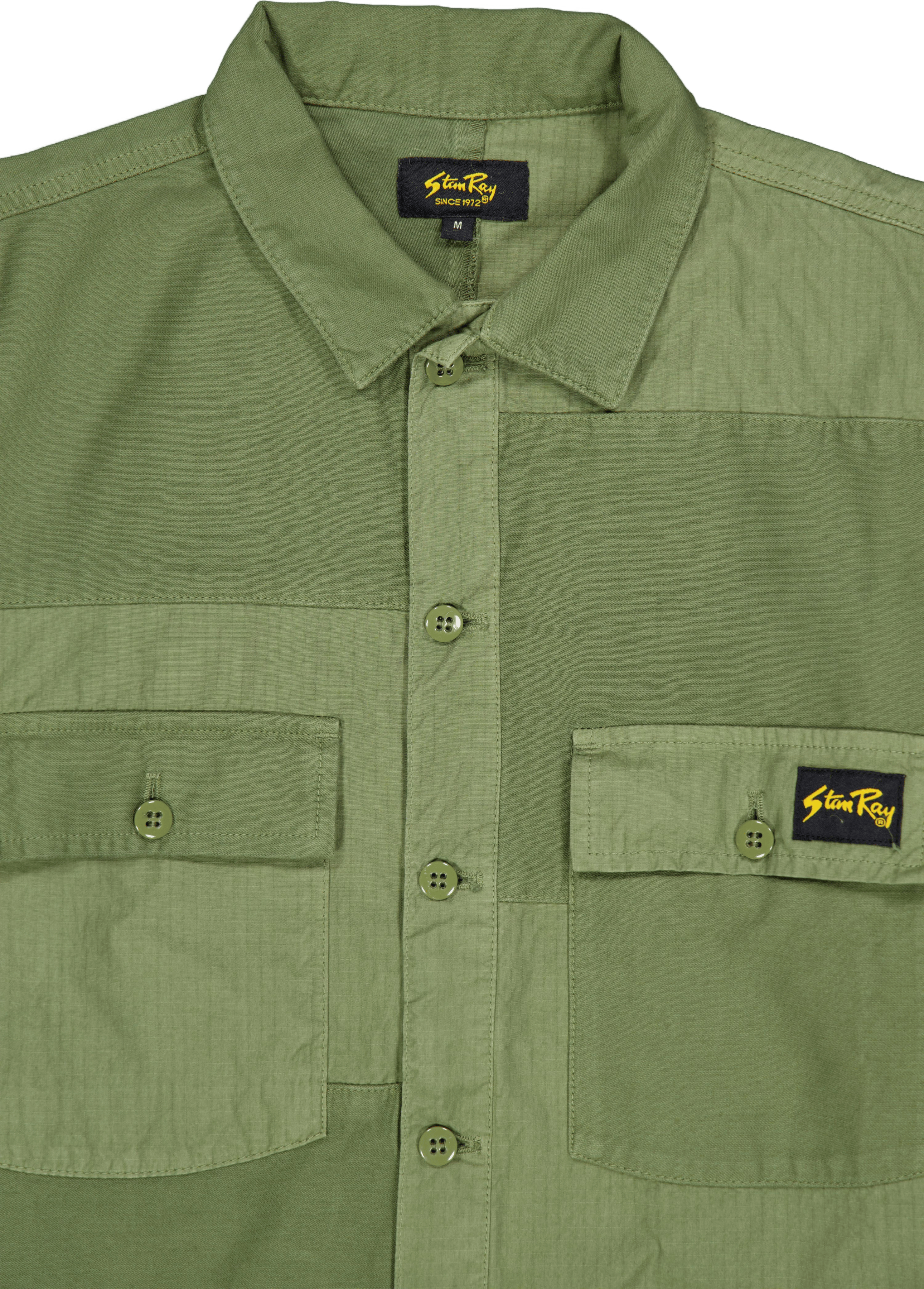 Cpo Shirt Olive Sateen/ripstop Mix - Bild 3