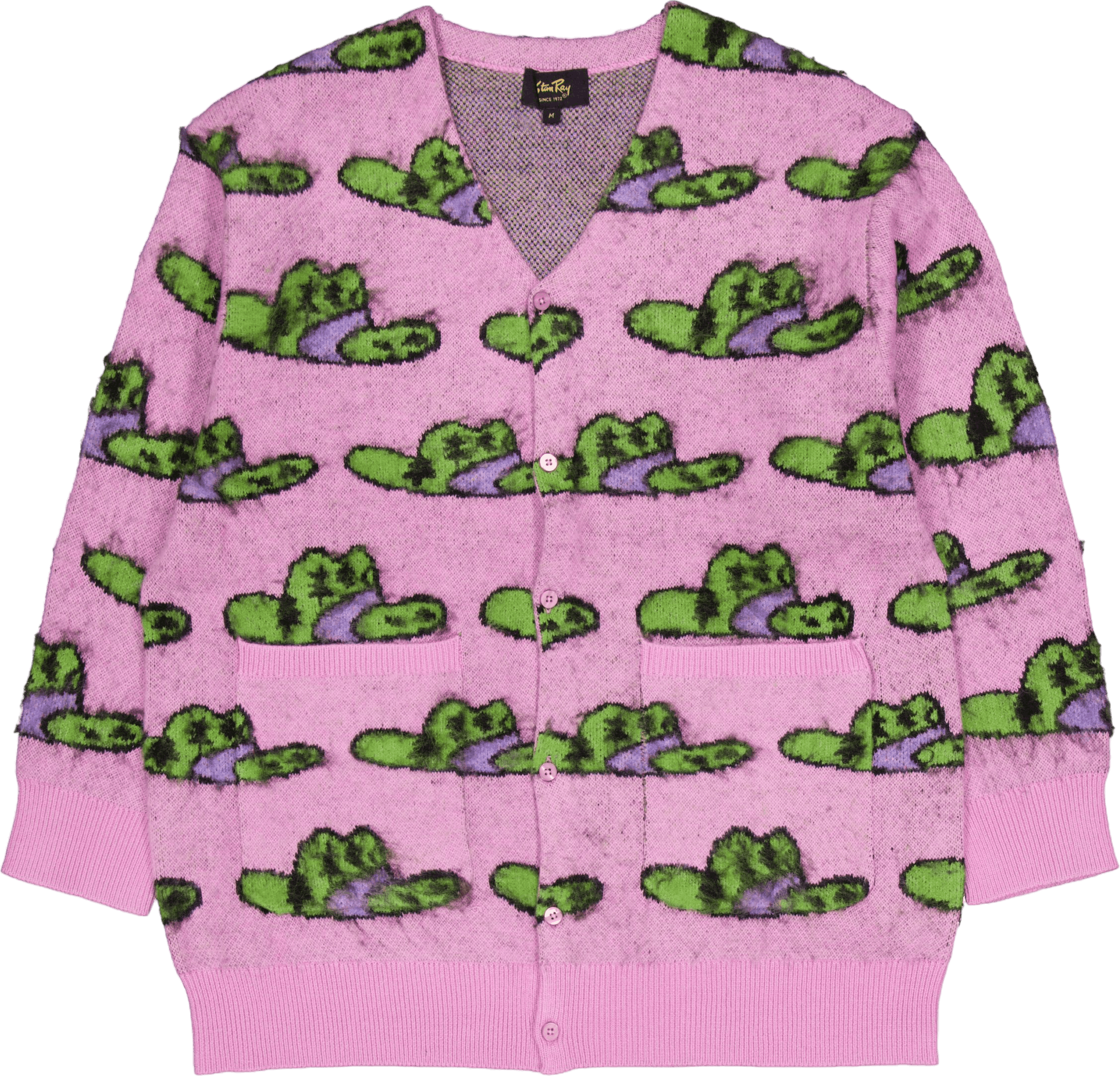 Knitted Cardigan Tejas Hat Mohair, Male, Kläder, Tops, Rosa, M