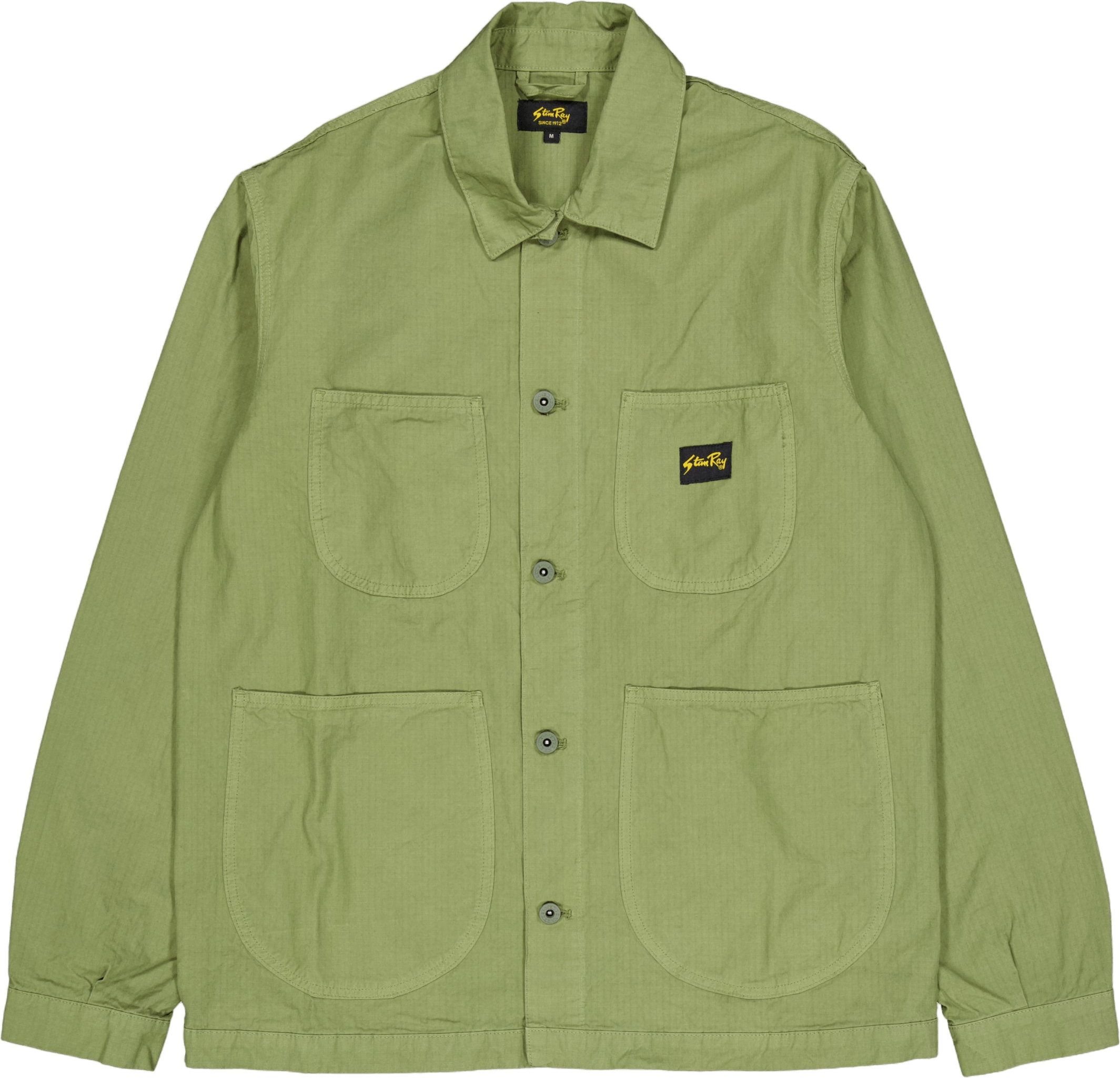 Coverall Jacket Olive Ripstop, Male, Ropa, Tops, Verde, XL