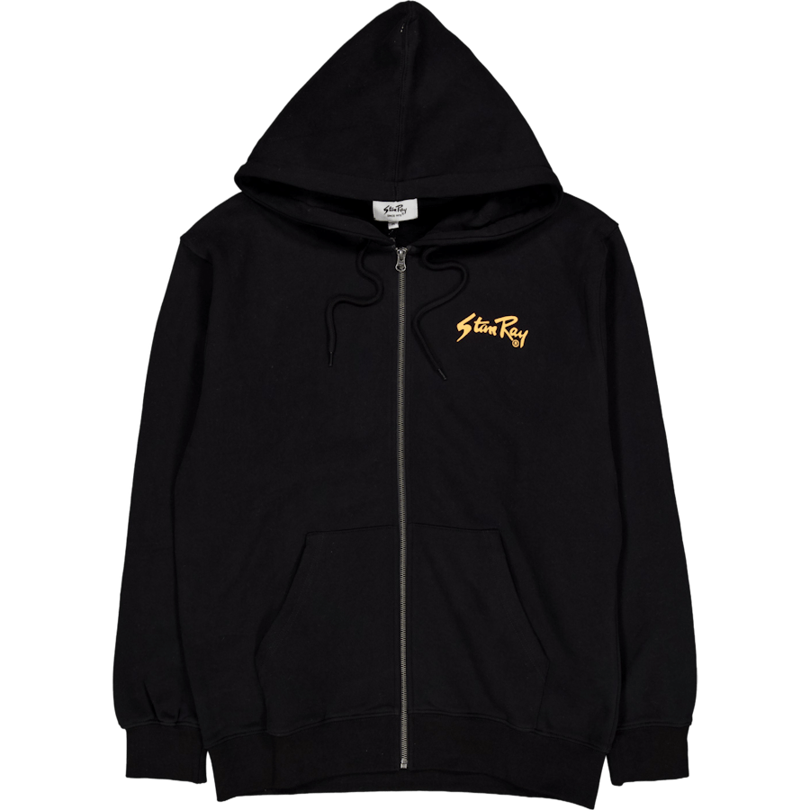 Stan Og Zip Hood Black / Orange Print