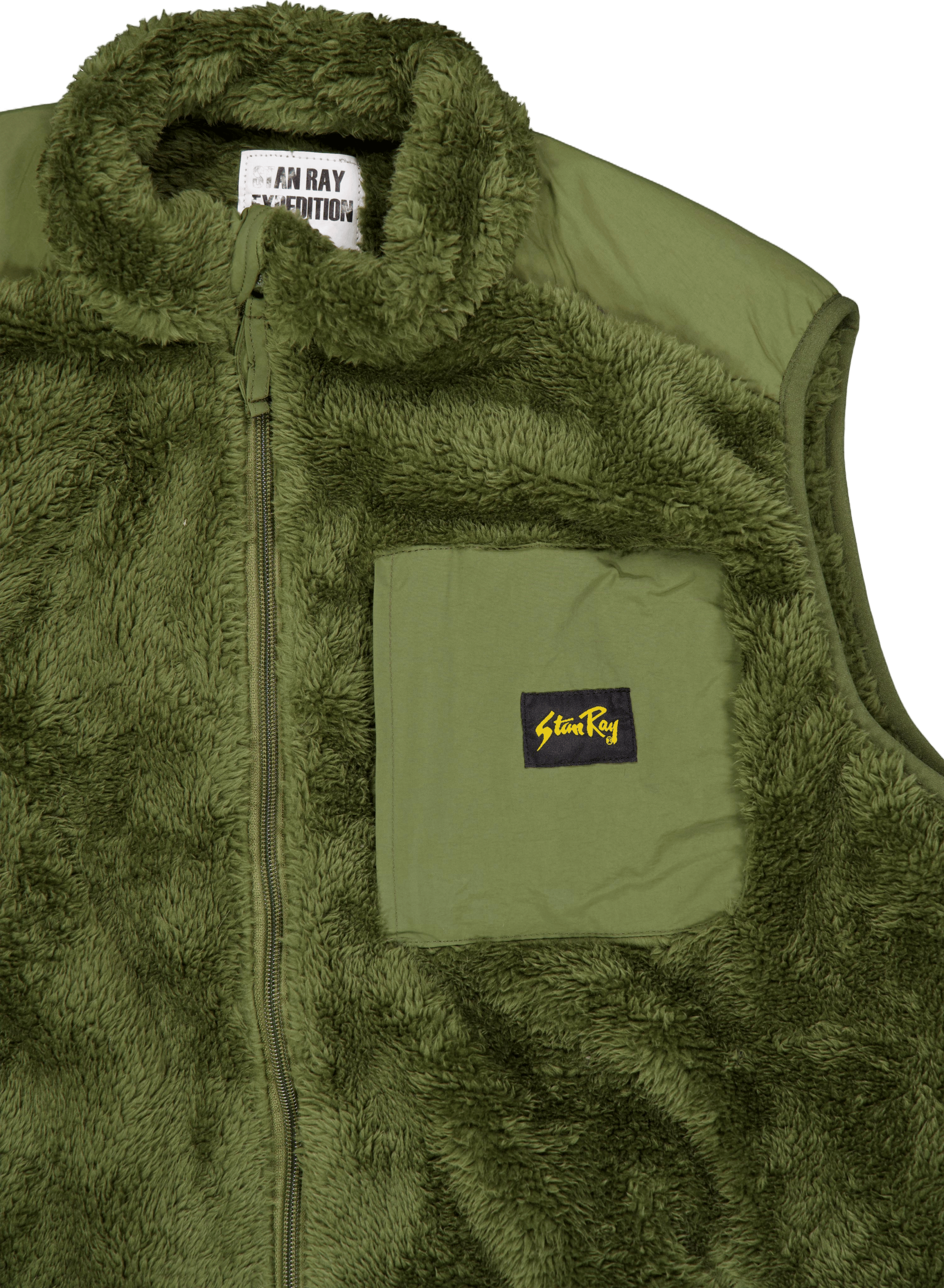 Fleece Vest Olive - Bild 3