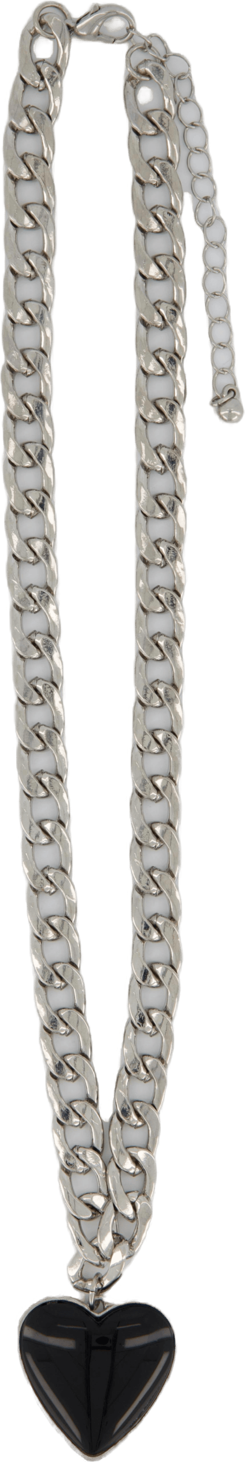 Ne Si Armor Blk Hrt Silver