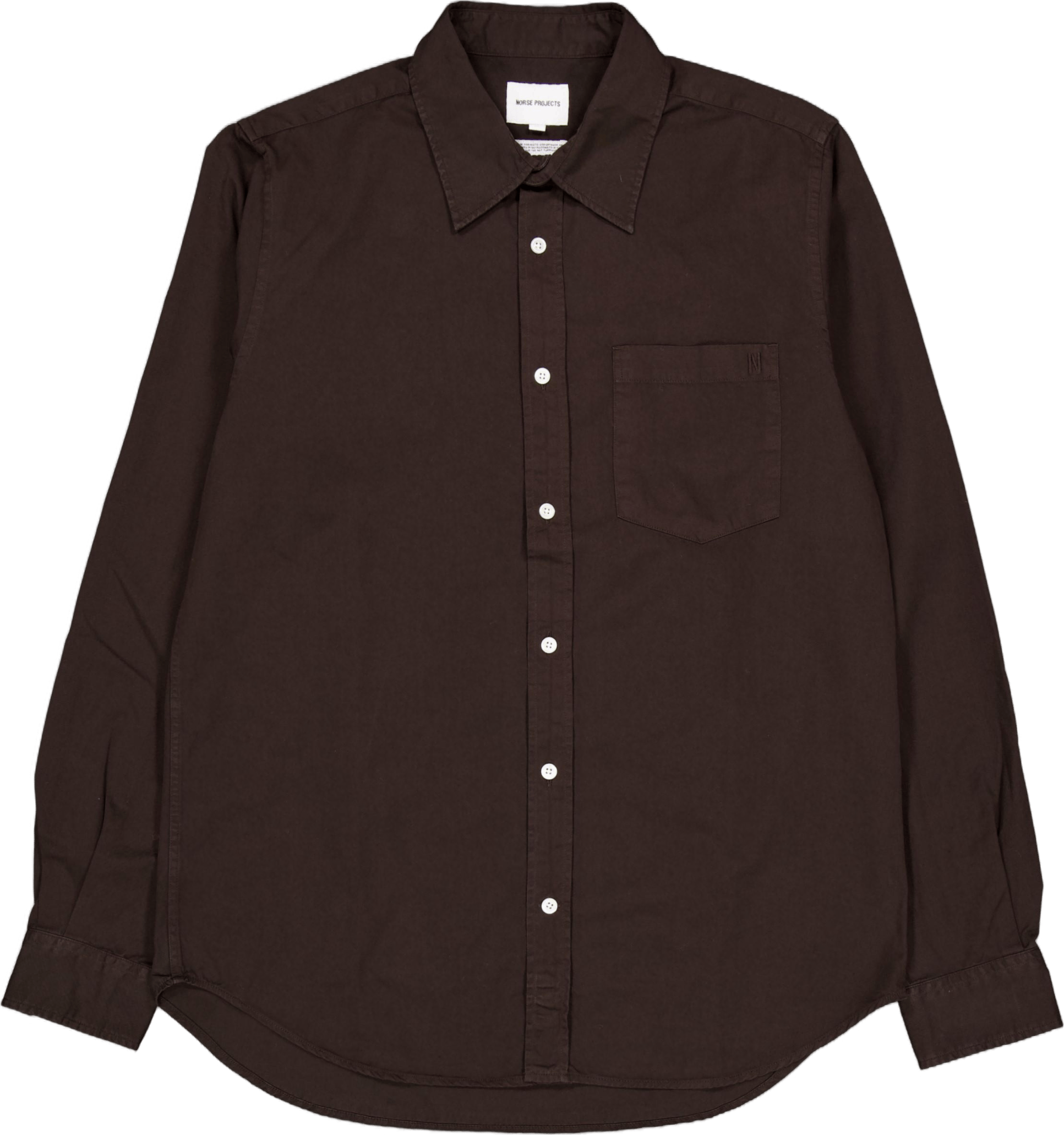Osvald Bd Twill Shirt 2022 Espresso