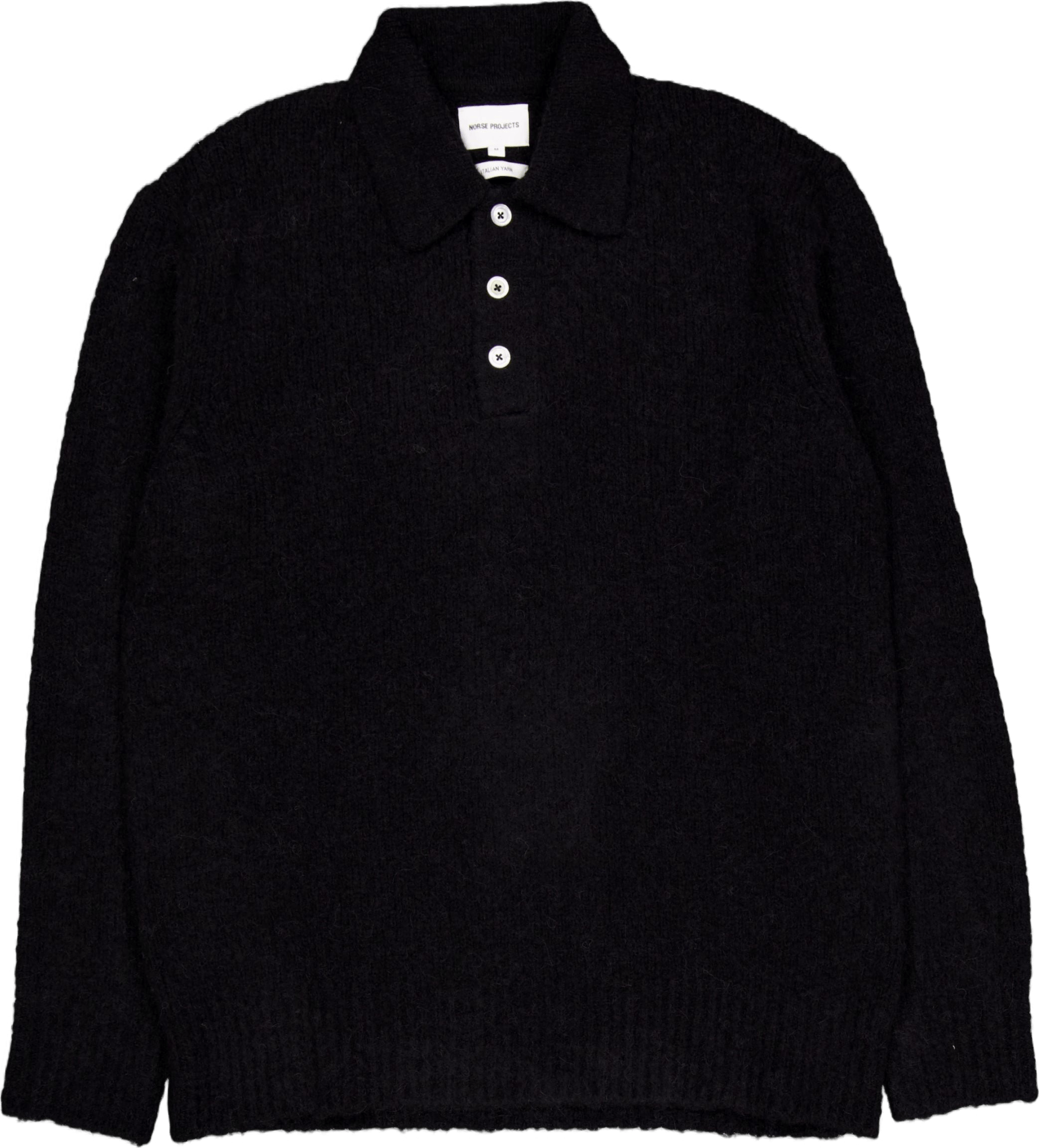 Rasmus Relaxed Brushed Polo 9999 Black