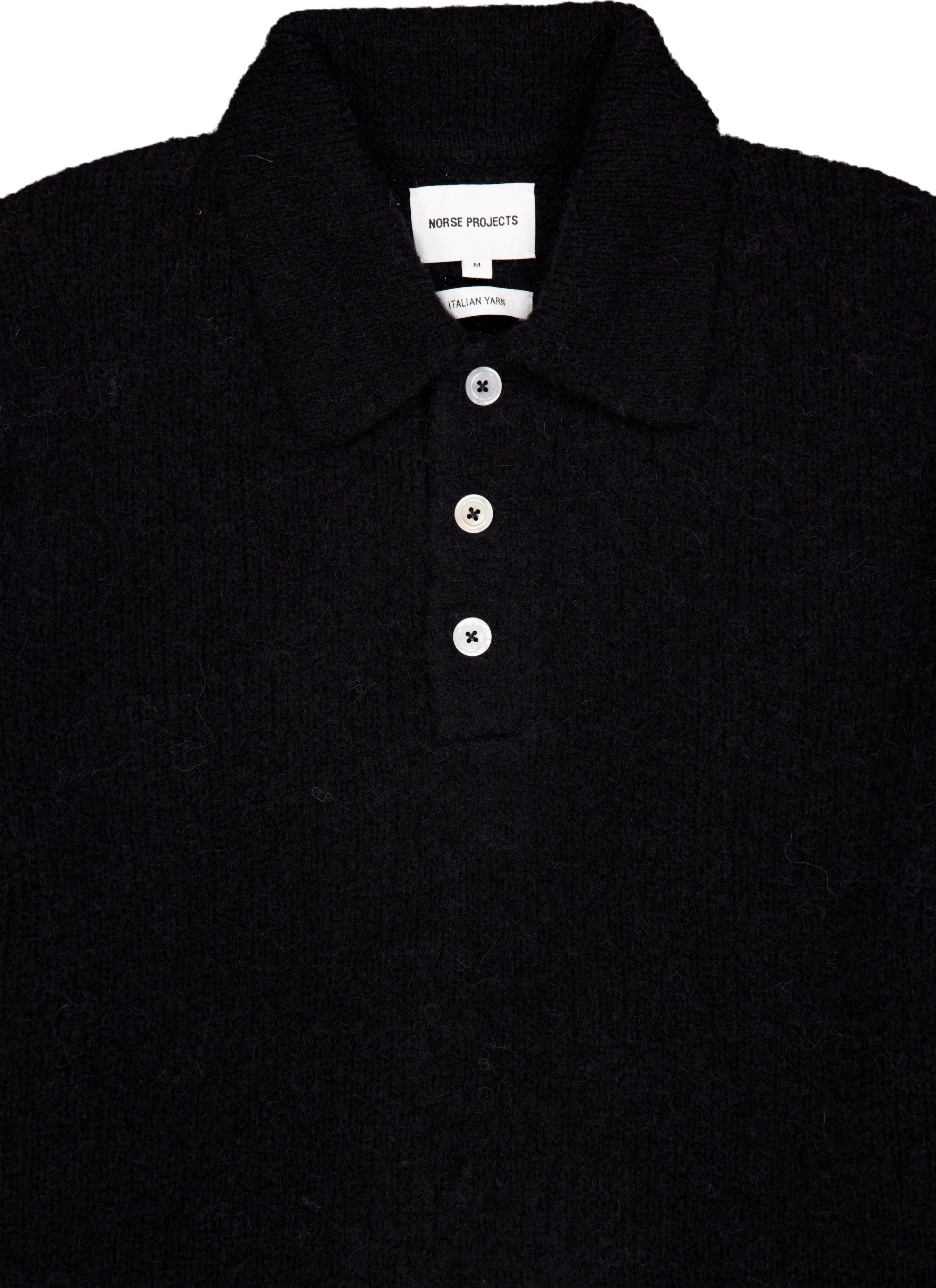 Rasmus Relaxed Brushed Polo 9999 Black - Bild 3