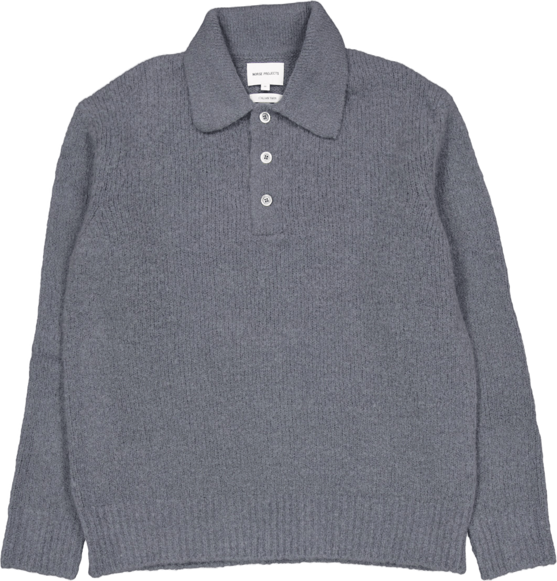Rasmus Relaxed Brushed Polo 1047 Mouse Grey