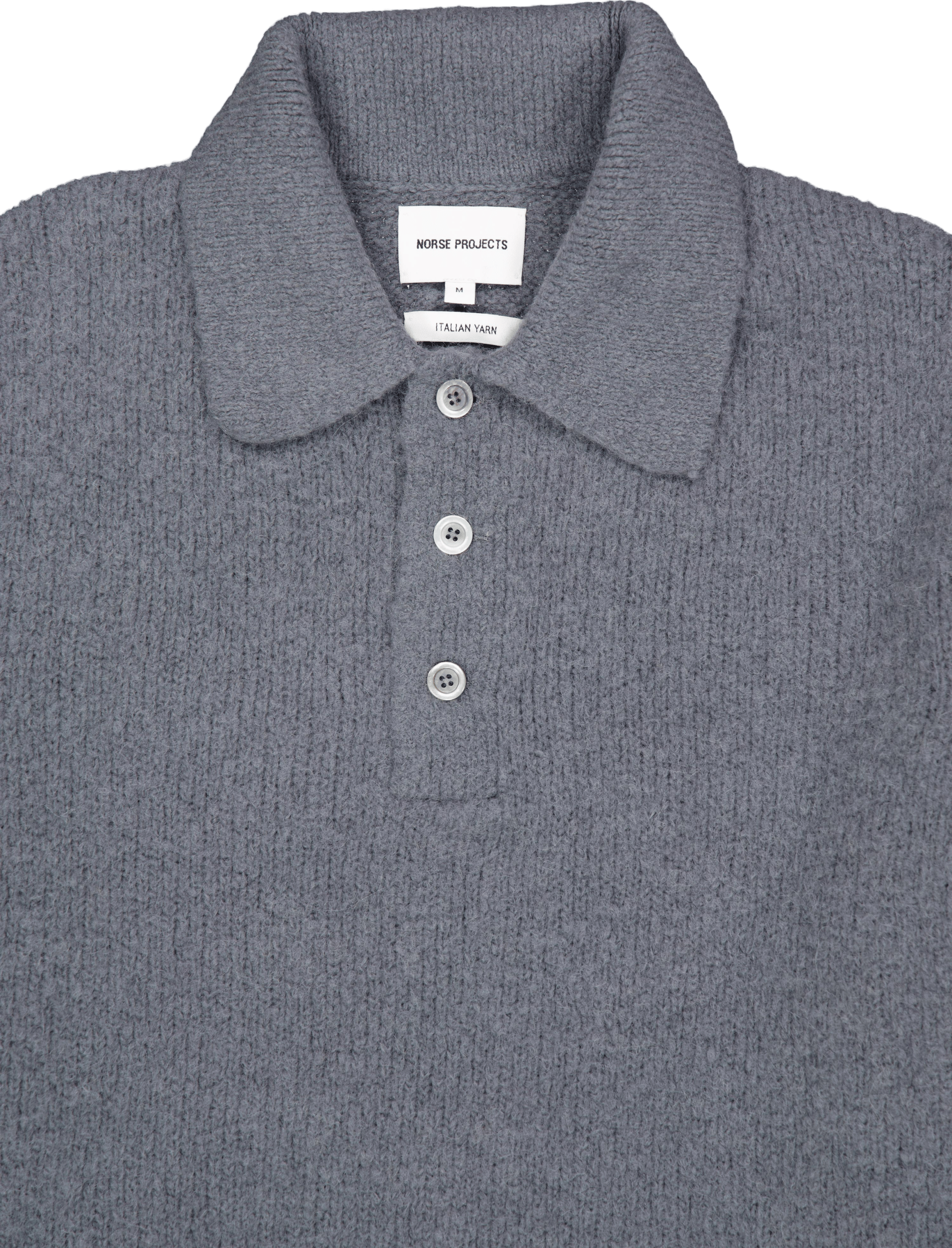 Rasmus Relaxed Brushed Polo 1047 Mouse Grey - Bild 3