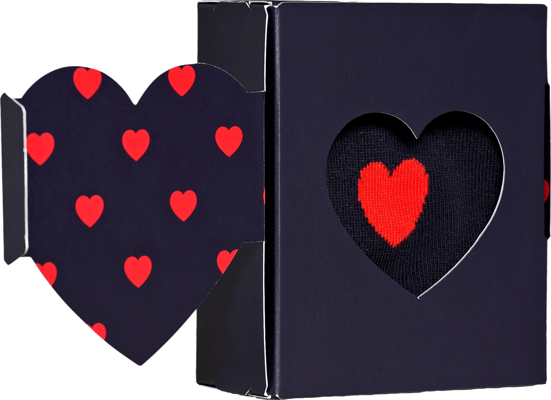 1-pack Heart Sock Gift Set Navy, Unisex, Apparels, Socks, Black, 36-40
