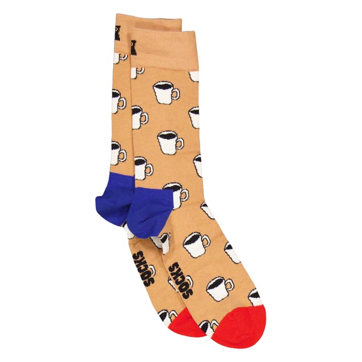 1-pack Coffee Cup Gift Set Beige, Unisex, Apparels, Socks, Beige, 36-40