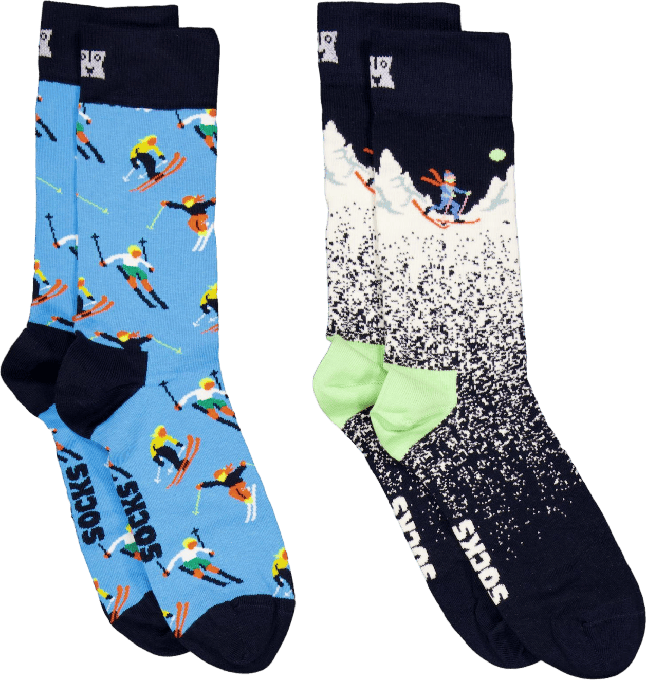 2-pack Skiing Chalet Gift Set Brown