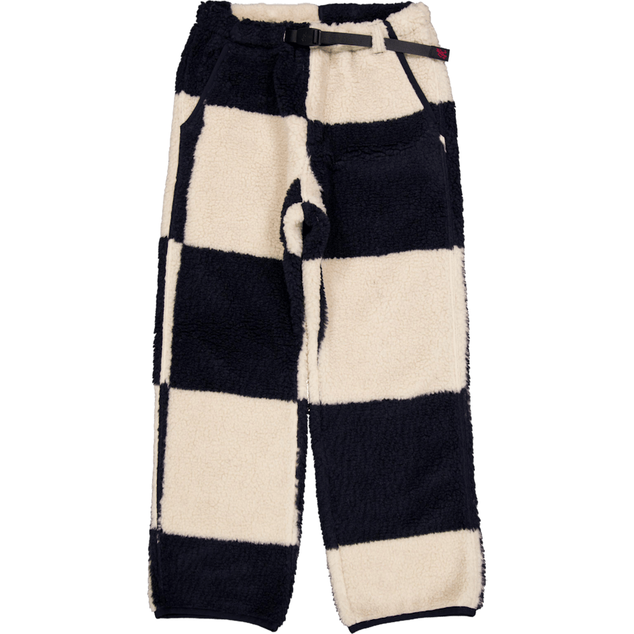 Checkered Sherpa Pant Natural / Navy Check
