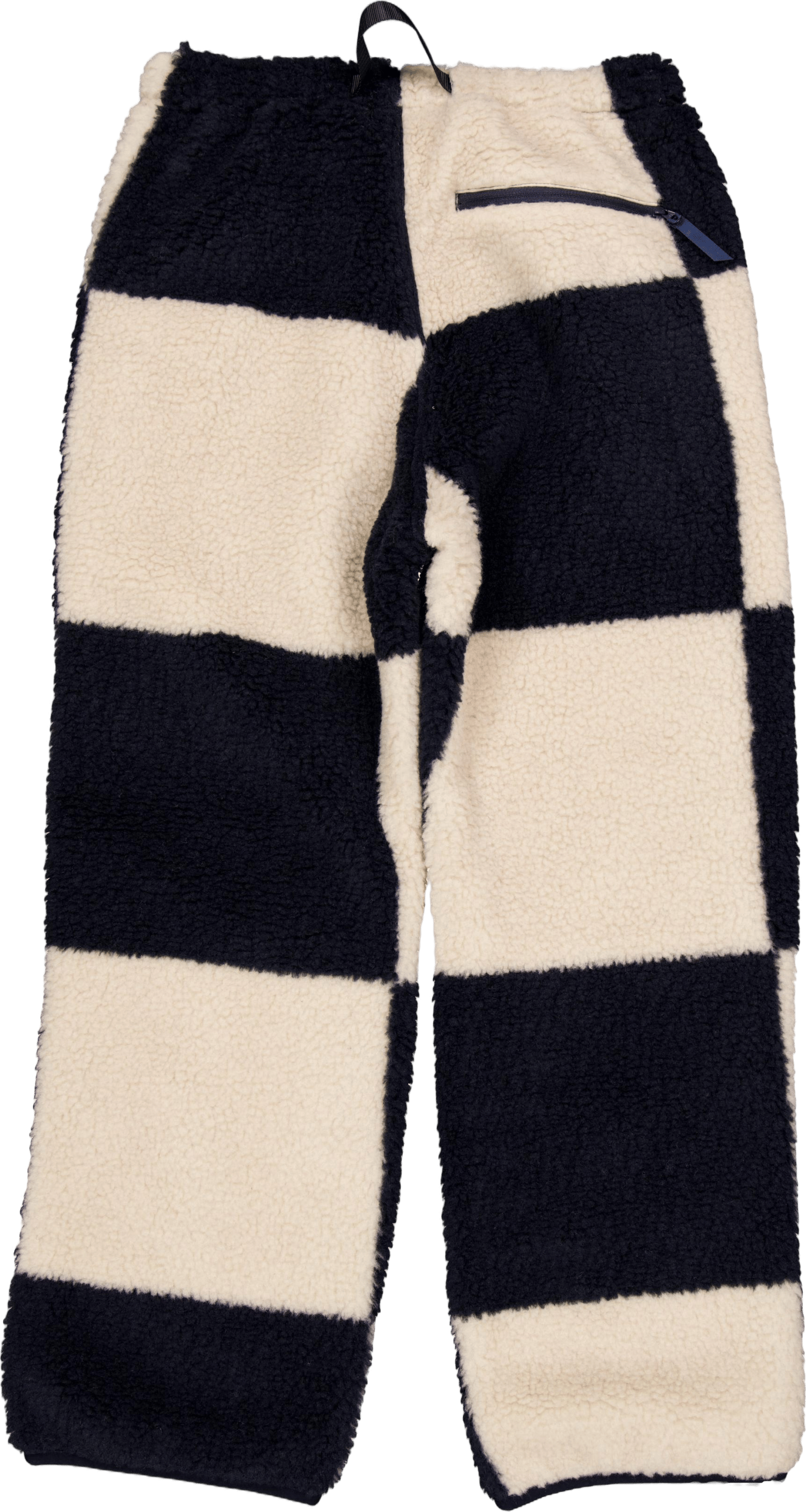 Checkered Sherpa Pant Natural / Navy Check - Bild 2