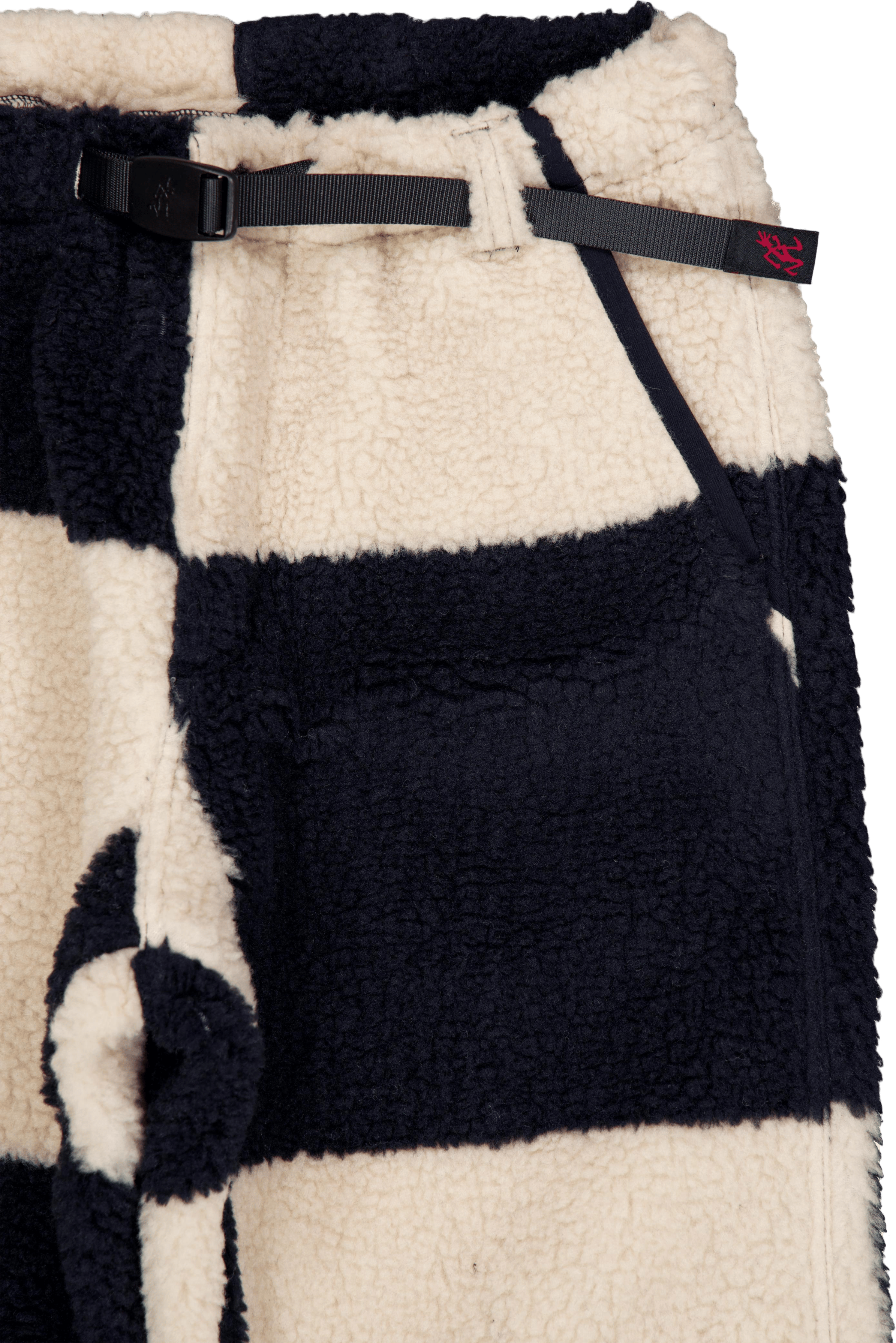 Checkered Sherpa Pant Natural / Navy Check - Bild 3