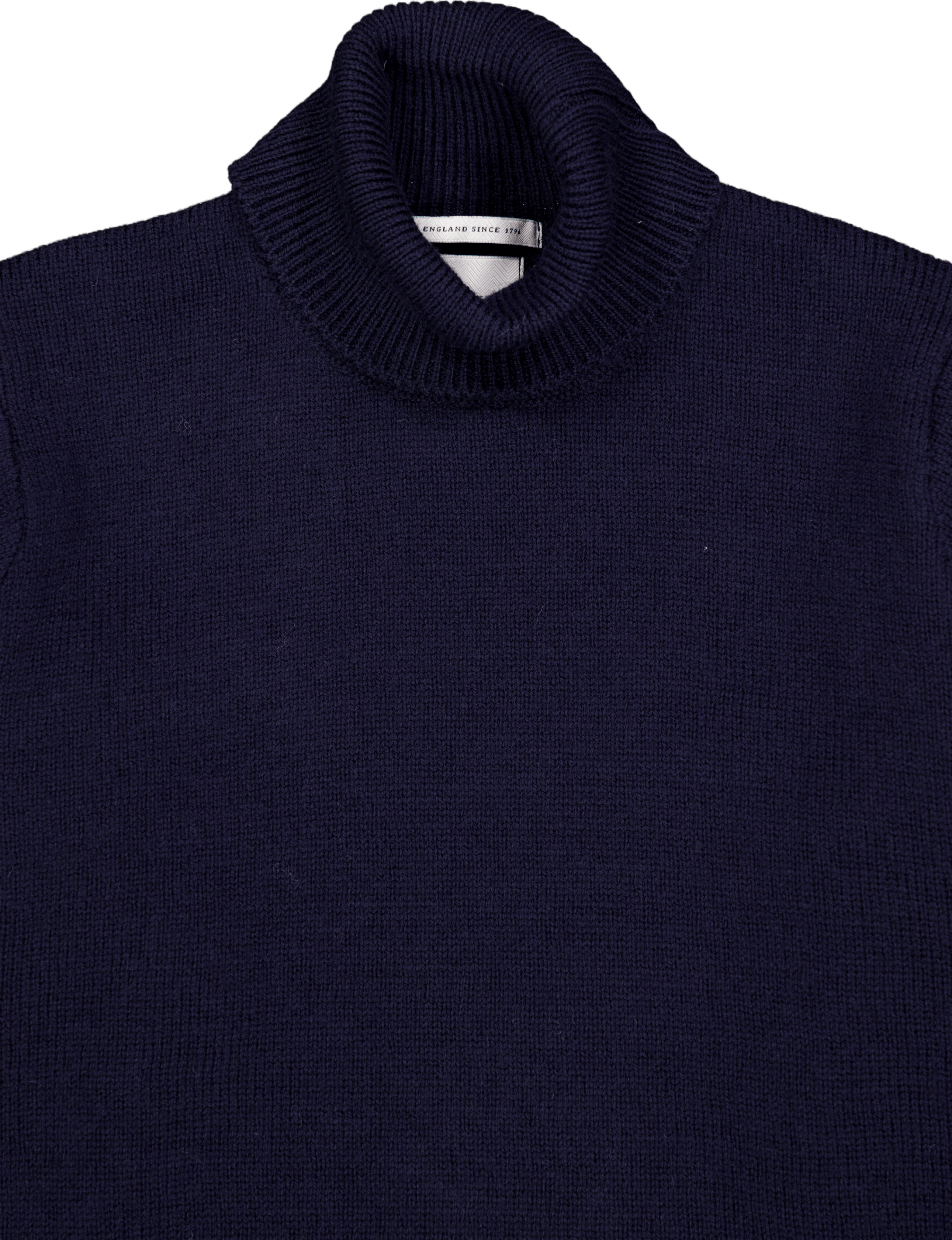 Polo Neck Jumper Navy - Bild 3