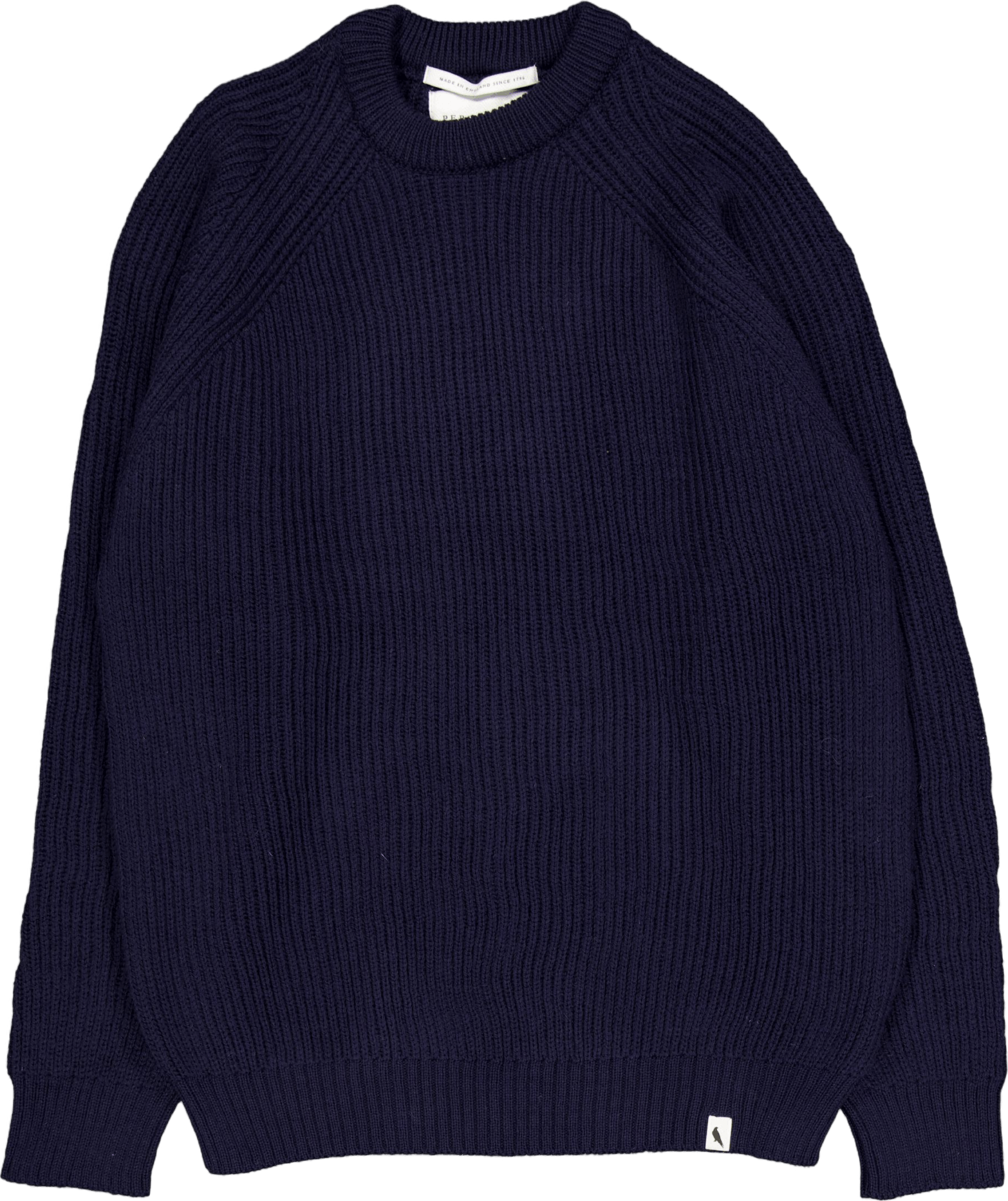 Ford Crew Navy, Male, Kläder, Tops, Blå, L