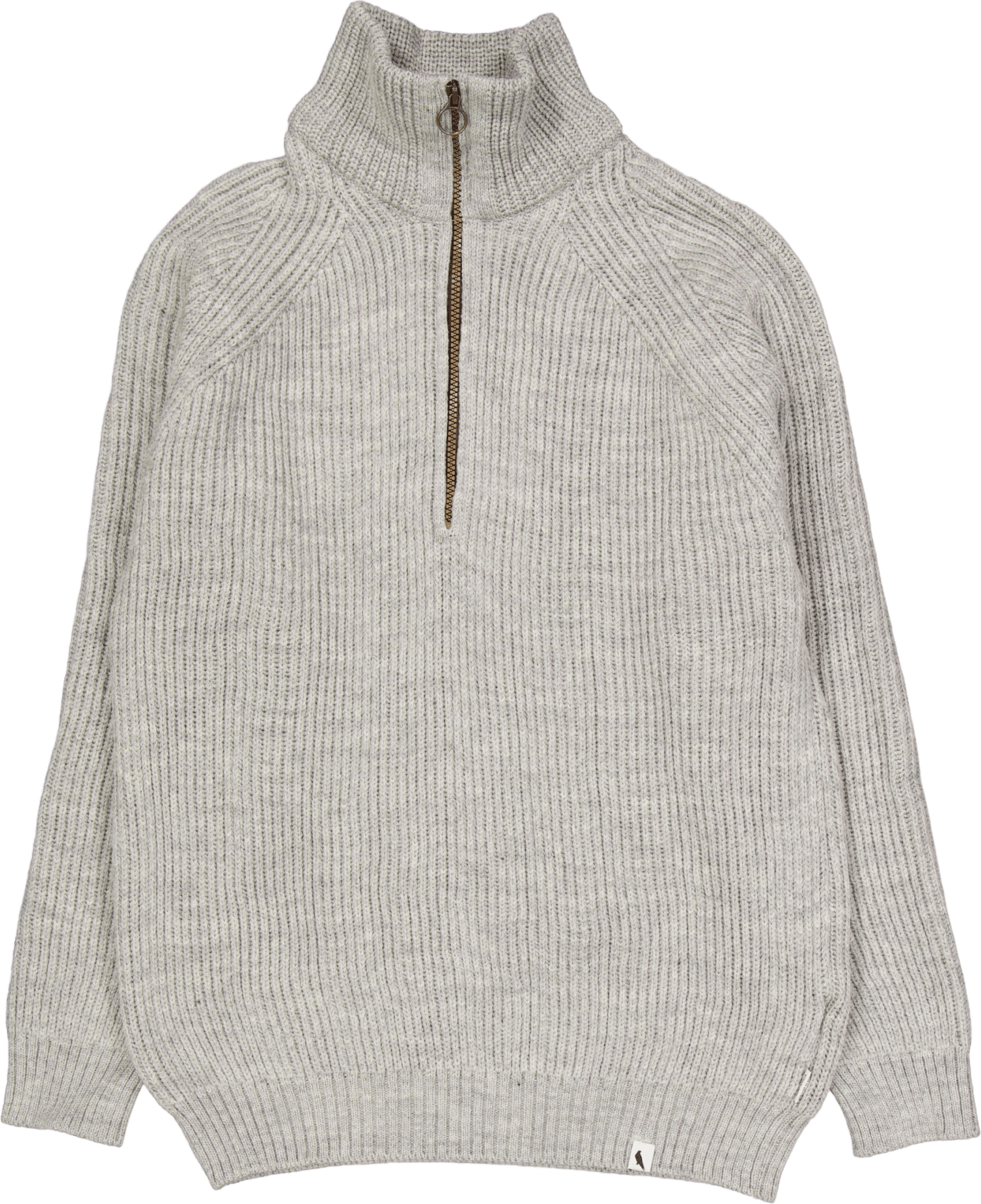 Ford Zip Neck Lt Grey