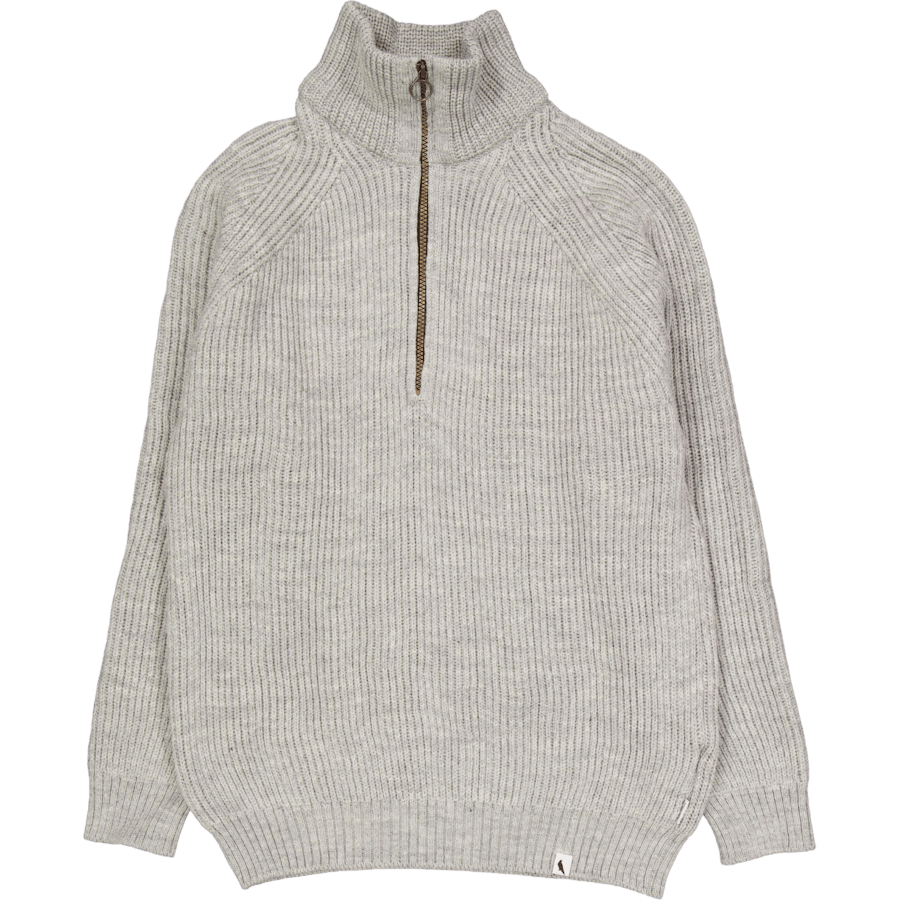 Ford Zip Neck Lt Grey