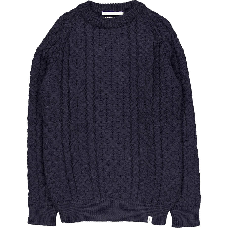 Hudson Aran Jumper Navy
