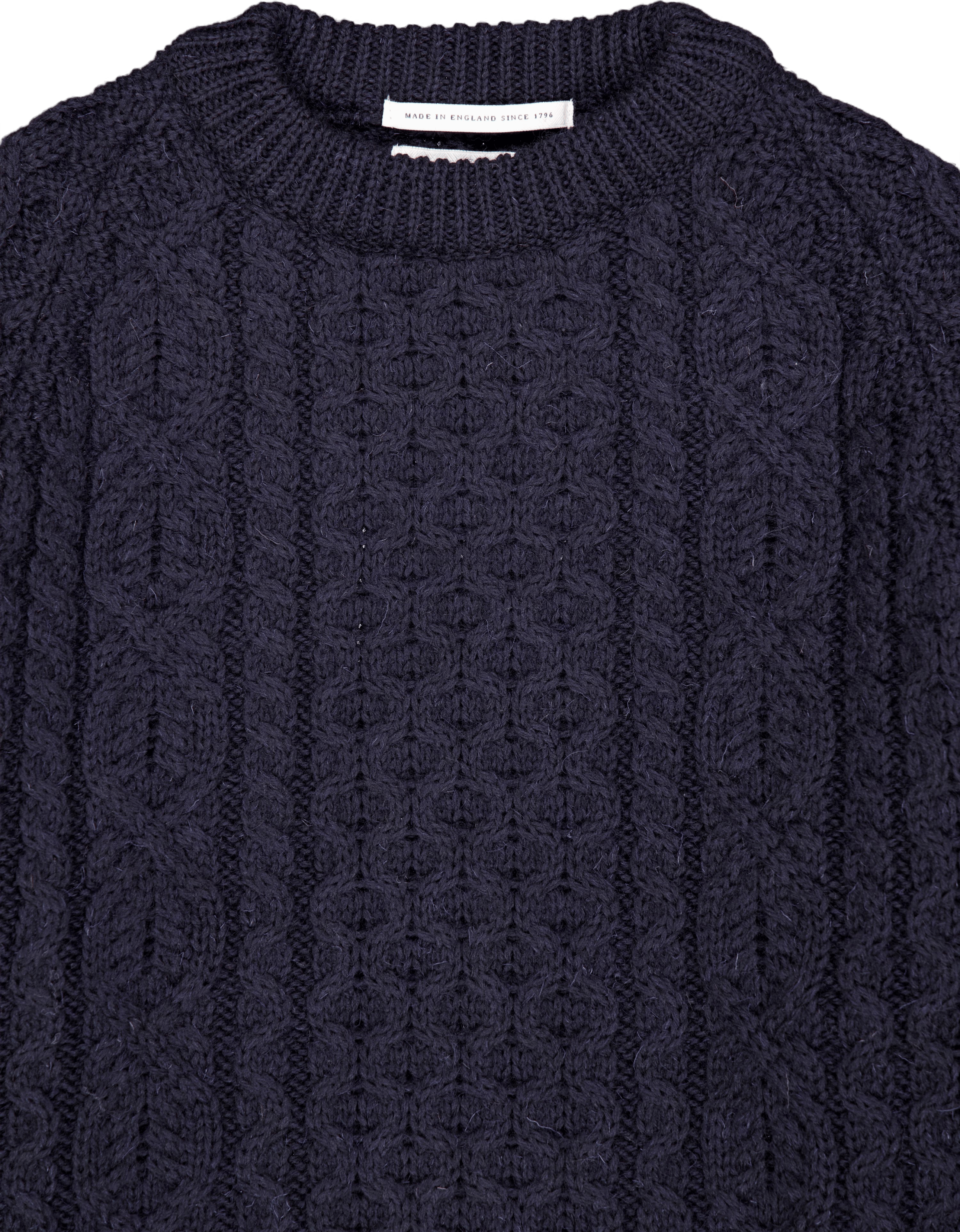 Hudson Aran Jumper Navy - Bild 3