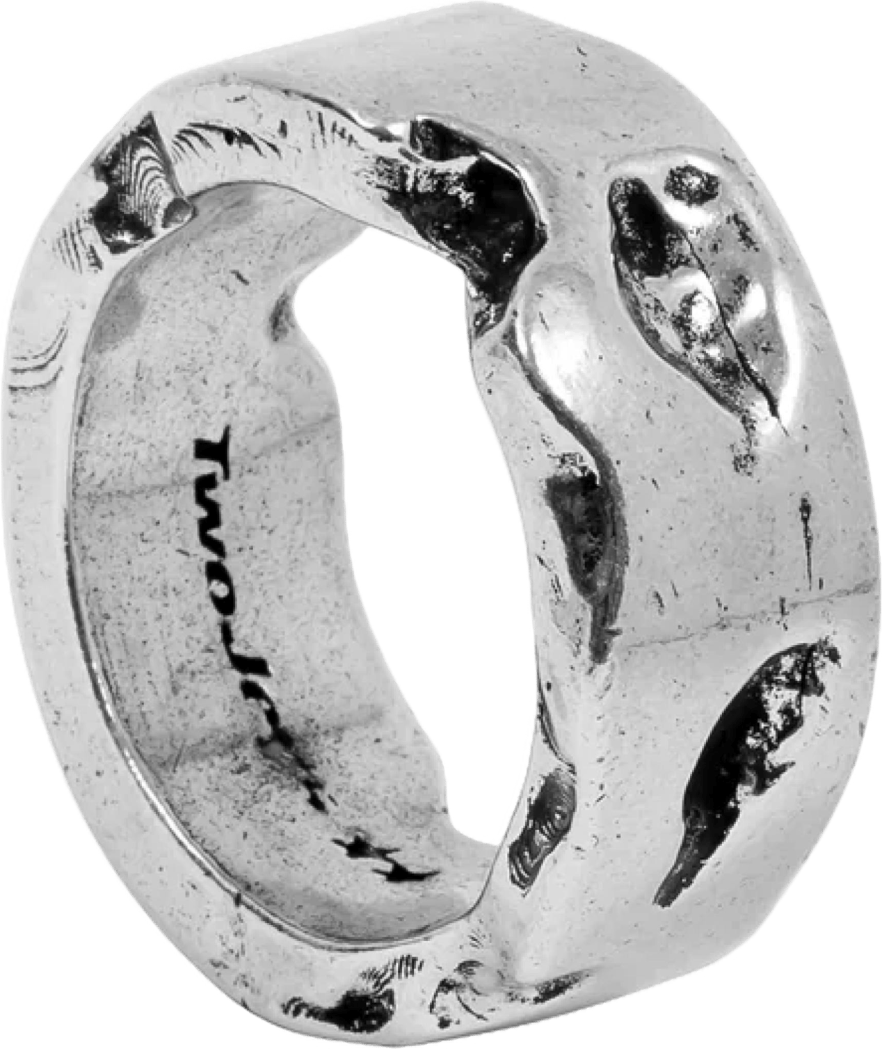 Eroded Ring Silver